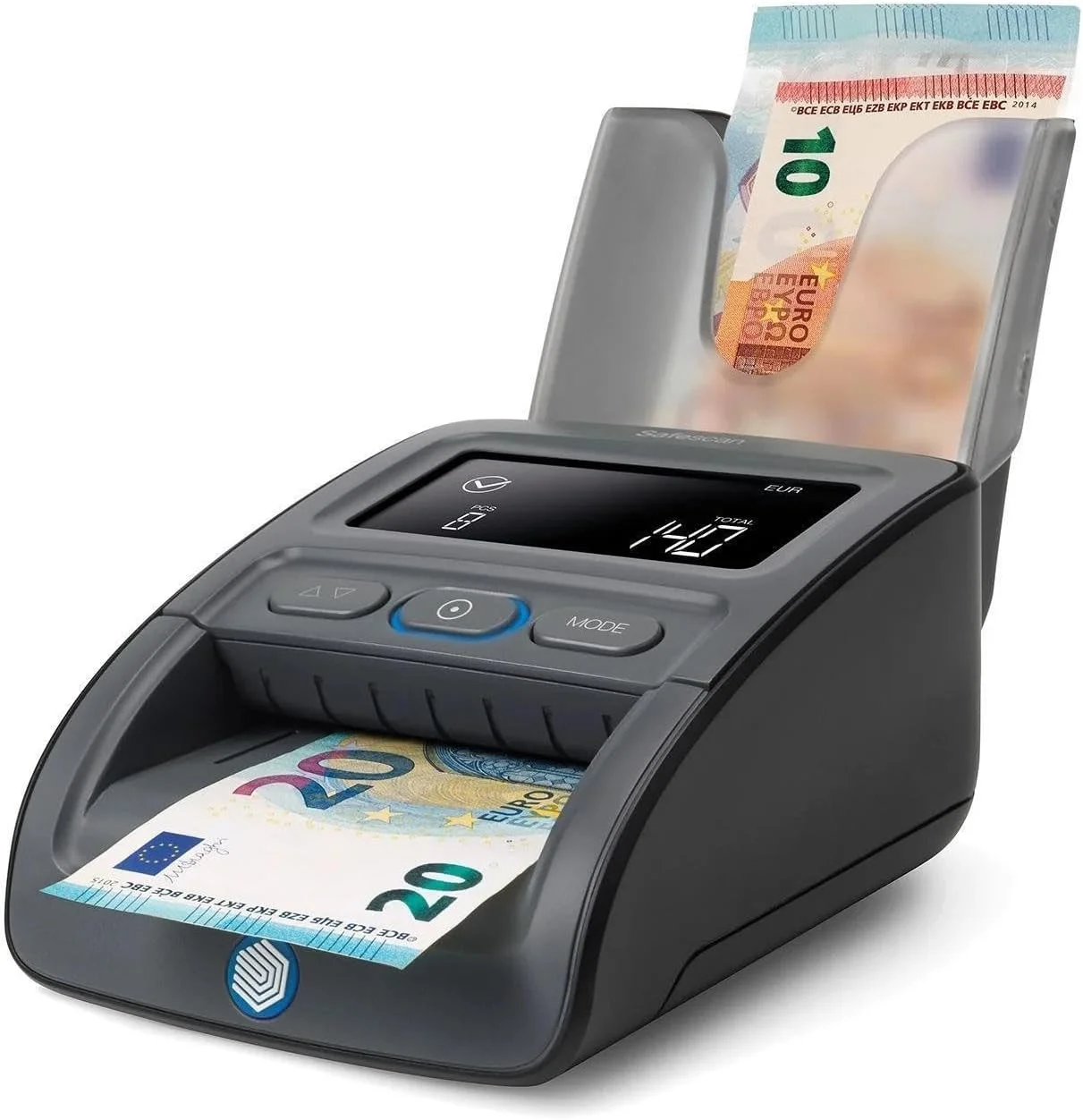دستگاه تشخیص اسکناس تقلبی سیف اسکن 155-S - بررسی سریع و کامل اسکناس با 7 روش شناسایی - تست 100% دقیق همراه با باتری و استکر اسکناس دستگاه تشخیص اسکناس تقلبی سیف اسکن 155-S - بررسی سریع و کامل اسکناس با 7 روش شناسایی - تست 100% دقیق همراه با باتری و استکر اسکناس