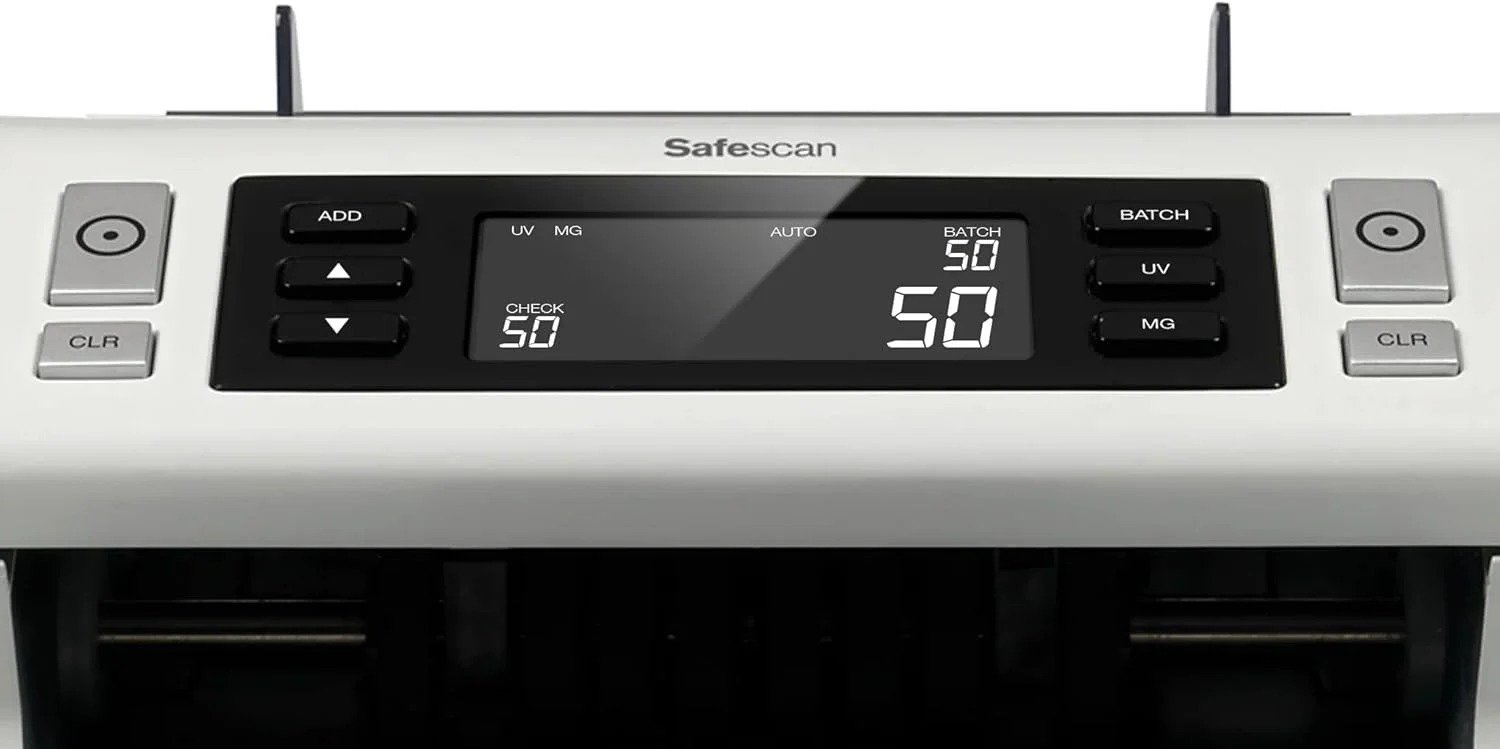 دستگاه شمارش پول Safescan 2250، شمارش اسکناس های مختلف - شمارنده اسکناس با بررسی اصالت 3 گانه - شمارش اسکناس های مرتب شده از همه ارزها دستگاه شمارش پول Safescan 2250، شمارش اسکناس های مختلف - شمارنده اسکناس با بررسی اصالت 3 گانه - شمارش اسکناس های مرتب شده از همه ارزها