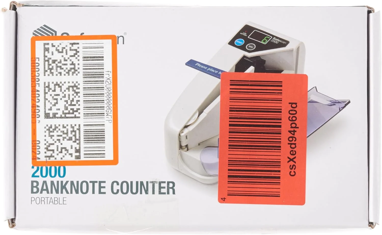دستگاه شمارش پول قابل حمل سیف اسکن 2000 که اسکناس های مرتب شده را می شمارد - دستگاه شمارش پول نقد برای استفاده در حال حرکت - دستگاه شمارش پول مرتب شده برای همه ارزها، 19 x 10.2 x 7.5 سانتی متر دستگاه شمارش پول قابل حمل سیف اسکن 2000 که اسکناس های مرتب شده را می شمارد - دستگاه شمارش پول نقد برای استفاده در حال حرکت - دستگاه شمارش پول مرتب شده برای همه ارزها، 19 x 10.2 x 7.5 سانتی متر
