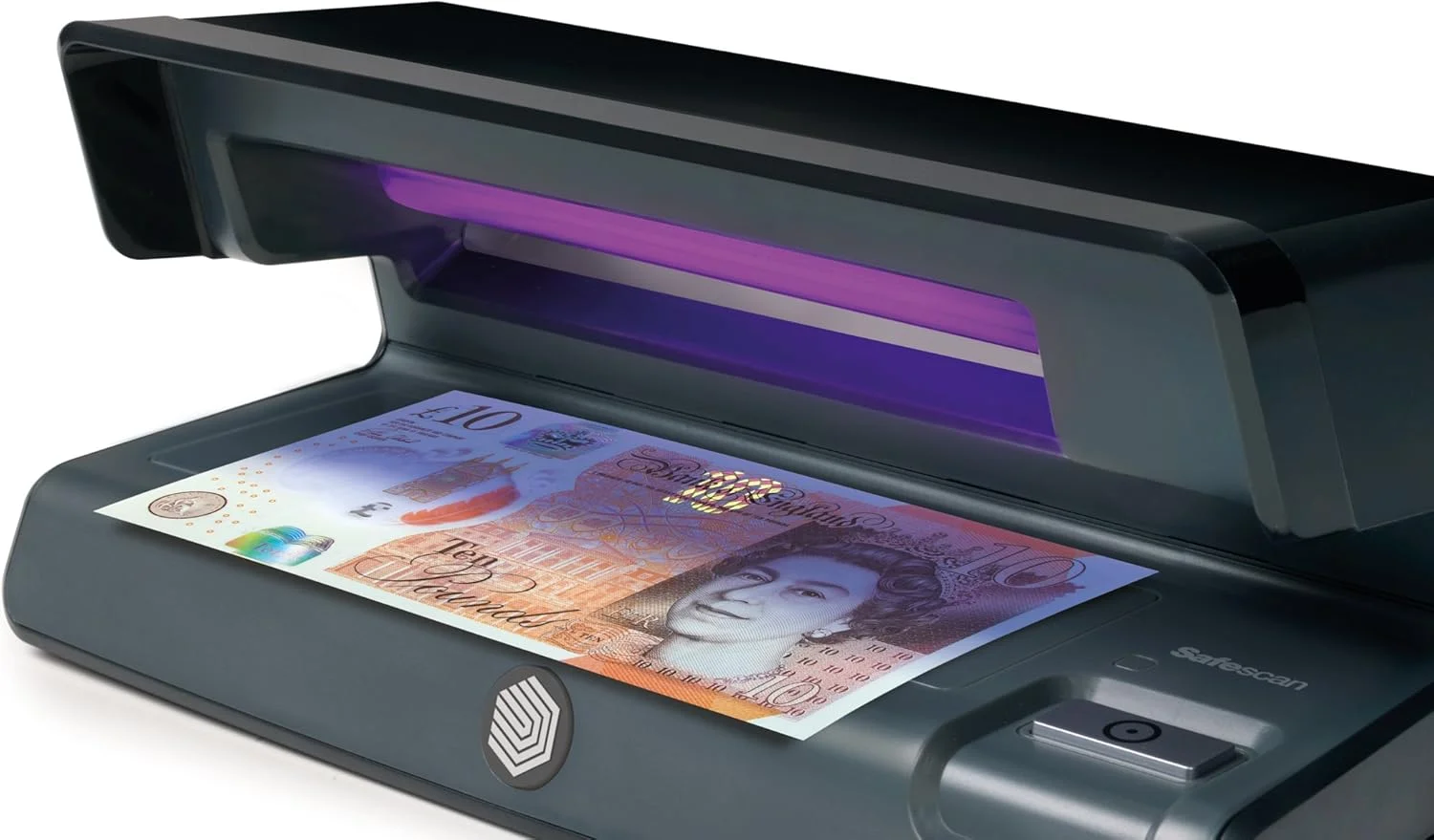 دستگاه تشخیص اسکناس تقلبی Safescan 50 - UV برای تأیید تمام اسکناس های AED، کارت های اعتباری و مدارک شناسایی دستگاه تشخیص اسکناس تقلبی Safescan 50 - UV برای تأیید تمام اسکناس های AED، کارت های اعتباری و مدارک شناسایی