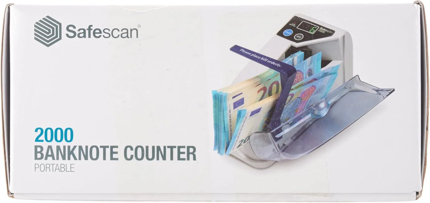 دستگاه شمارش پول قابل حمل سیف اسکن 2000 که اسکناس های مرتب شده را می شمارد - دستگاه شمارش پول نقد برای استفاده در حال حرکت - دستگاه شمارش پول مرتب شده برای همه ارزها، 19 x 10.2 x 7.5 سانتی متر دستگاه شمارش پول قابل حمل سیف اسکن 2000 که اسکناس های مرتب شده را می شمارد - دستگاه شمارش پول نقد برای استفاده در حال حرکت - دستگاه شمارش پول مرتب شده برای همه ارزها، 19 x 10.2 x 7.5 سانتی متر