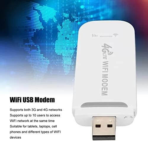 روتر بی سیم 4G LTE Annadue، مودم روتر وای فای USB قابل حمل با اسلات سیم کارت، هات اسپات مسافرتی قابل حمل با سرعت بالا، پشتیبانی تا 150 مگابیت در ثانیه، 10 کاربر