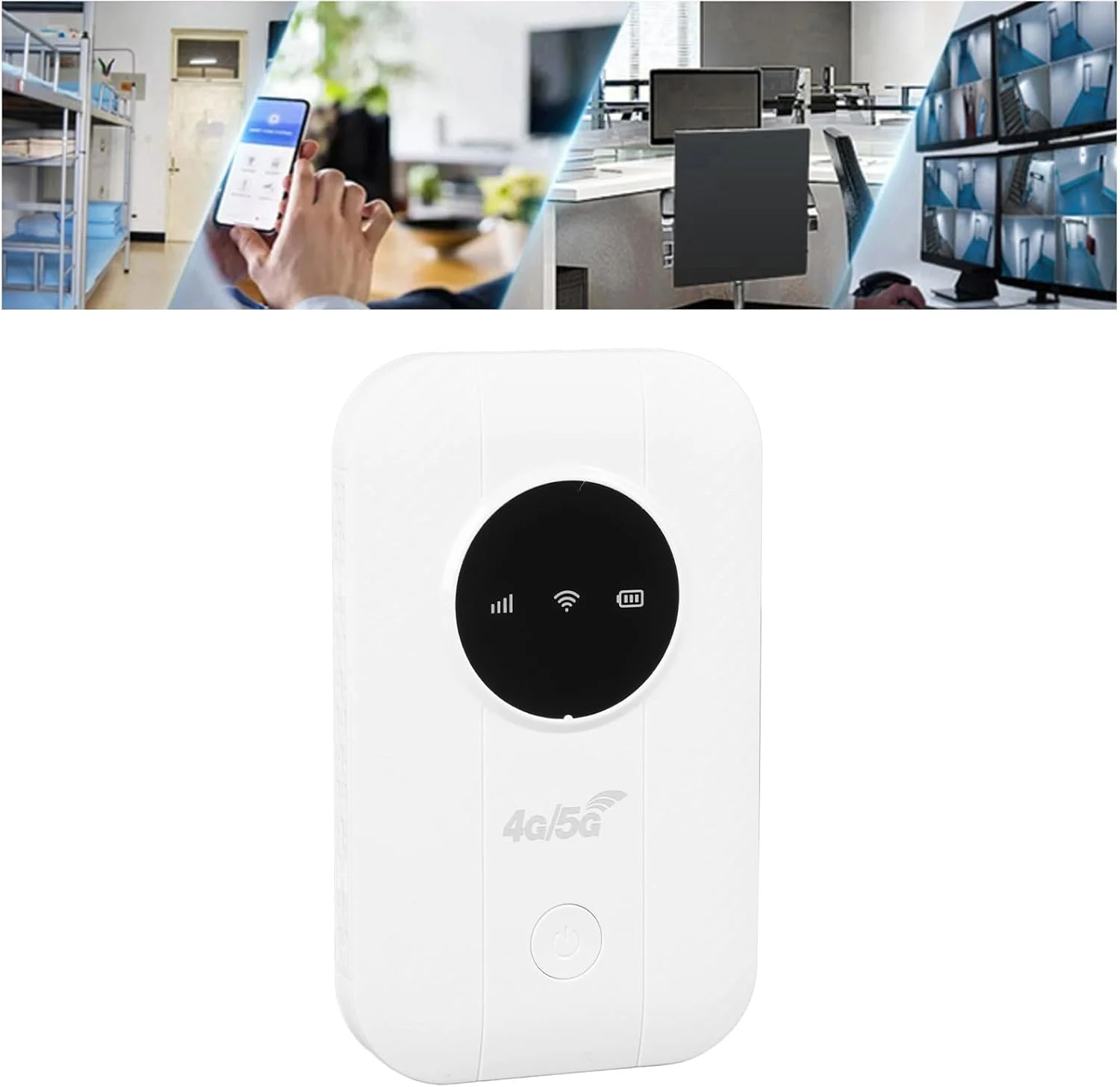 روتر قابل حمل 4G 5G، هات اسپات موبایل وای فای 300 مگابیت بر ثانیه با اسلات سیم کارت، اتصال تا 10 دستگاه برای سفر کاری و تفریحی