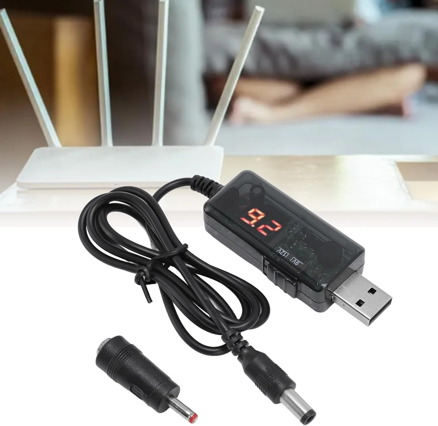 کابل تقویت کننده روتر پاوربانک Annadue، کابل تقویت کننده USB به DC 5 ولت به 9 ولت/12 ولت، کابل تقویت کننده روتر منبع تغذیه USB برای روتر مودم نوری کابل تقویت کننده روتر پاوربانک Annadue، کابل تقویت کننده USB به DC 5 ولت به 9 ولت/12 ولت، کابل تقویت کننده روتر منبع تغذیه USB برای روتر مودم نوری