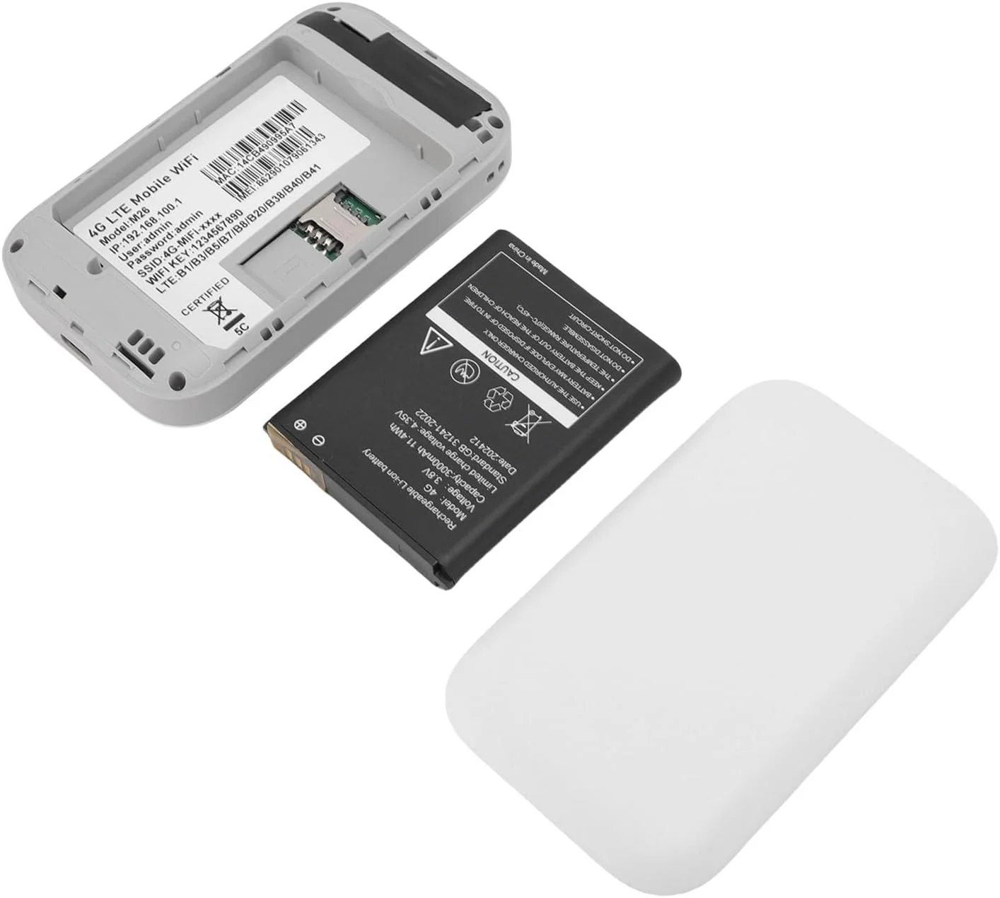 روتر وای فای 4G LTE Annadue 300Mbps، هات اسپات موبایل قابل حمل با اسلات سیم کارت، آنلاک شده برای AT&T T-Mobile، باتری 3000mAh، 72 ساعت آماده به کار، 10 دستگاه روتر وای فای 4G LTE Annadue 300Mbps، هات اسپات موبایل قابل حمل با اسلات سیم کارت، آنلاک شده برای AT&T T-Mobile، باتری 3000mAh، 72 ساعت آماده به کار، 10 دستگاه