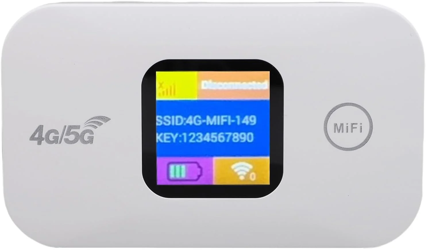 روتر وای فای موبایل 4G 5G قابل حمل Annadue با اسلات سیم کارت، وای فای مسافرتی با نمایشگر LED، تا 300 مگابیت بر ثانیه، 10 دستگاه متصل، هات اسپات Cat4 Lte MiFi، باتری 2100mAh