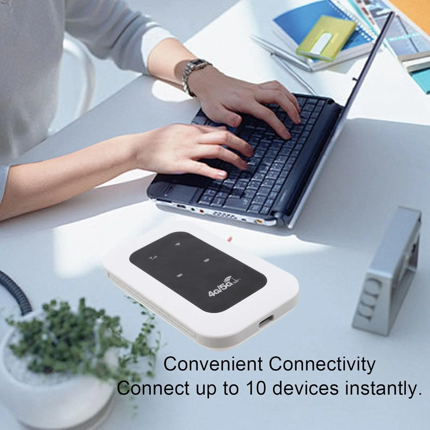 هات اسپات موبایل 4G LTE Annadue، روتر 4G 300 مگابیت بر ثانیه، روترهای مسافرتی قابل حمل، تغذیه شده با USB C، 2100mAh، پشتیبانی از اتصال 10 دستگاه هات اسپات موبایل 4G LTE Annadue، روتر 4G 300 مگابیت بر ثانیه، روترهای مسافرتی قابل حمل، تغذیه شده با USB C، 2100mAh، پشتیبانی از اتصال 10 دستگاه