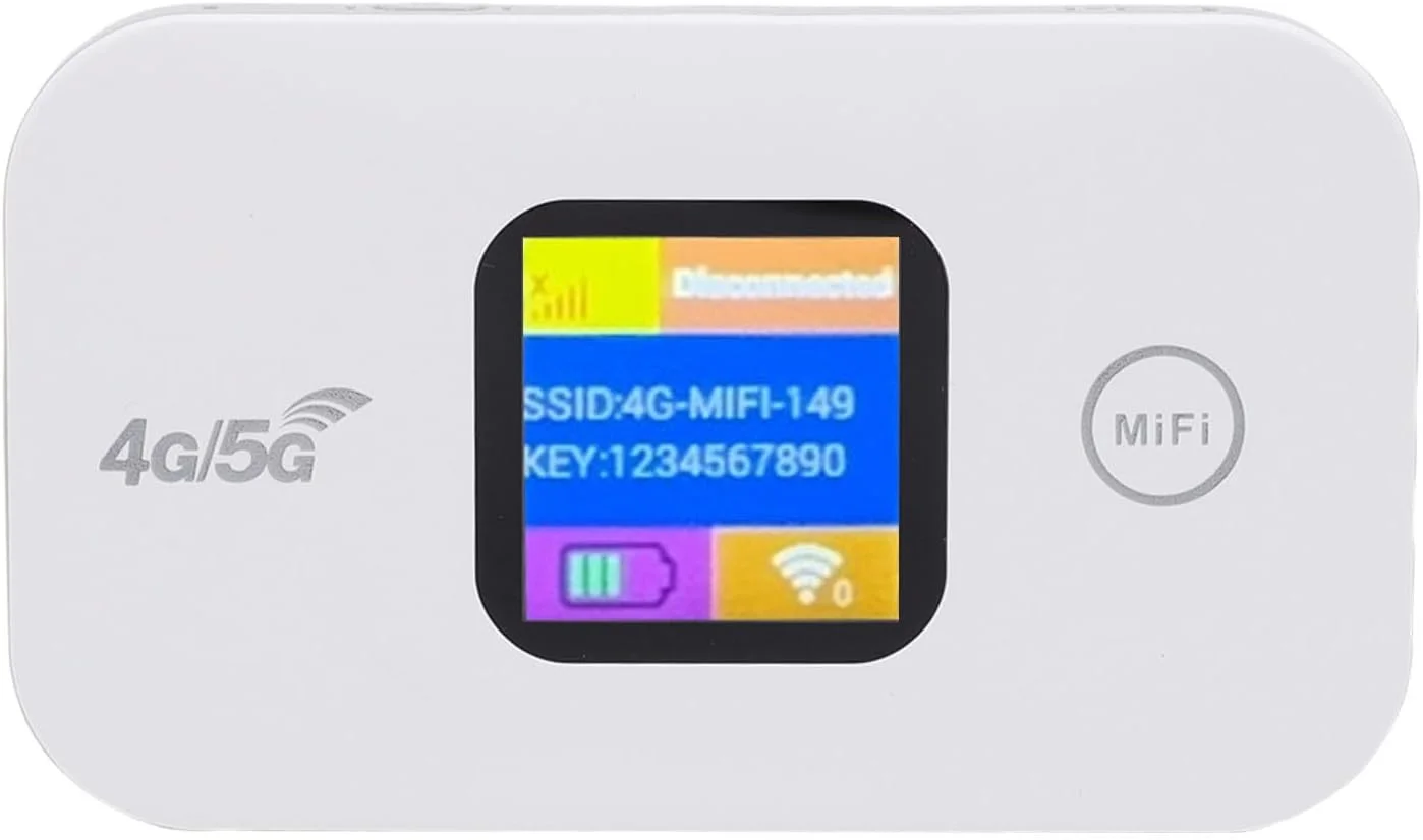 روتر وای فای موبایل 4G 5G قابل حمل Annadue با اسلات سیم کارت، وای فای مسافرتی با نمایشگر LED، تا 300 مگابیت بر ثانیه، 10 دستگاه متصل، هات اسپات Cat4 Lte MiFi، باتری 2100mAh روتر وای فای موبایل 4G 5G قابل حمل Annadue با اسلات سیم کارت، وای فای مسافرتی با نمایشگر LED، تا 300 مگابیت بر ثانیه، 10 دستگاه متصل، هات اسپات Cat4 Lte MiFi، باتری 2100mAh