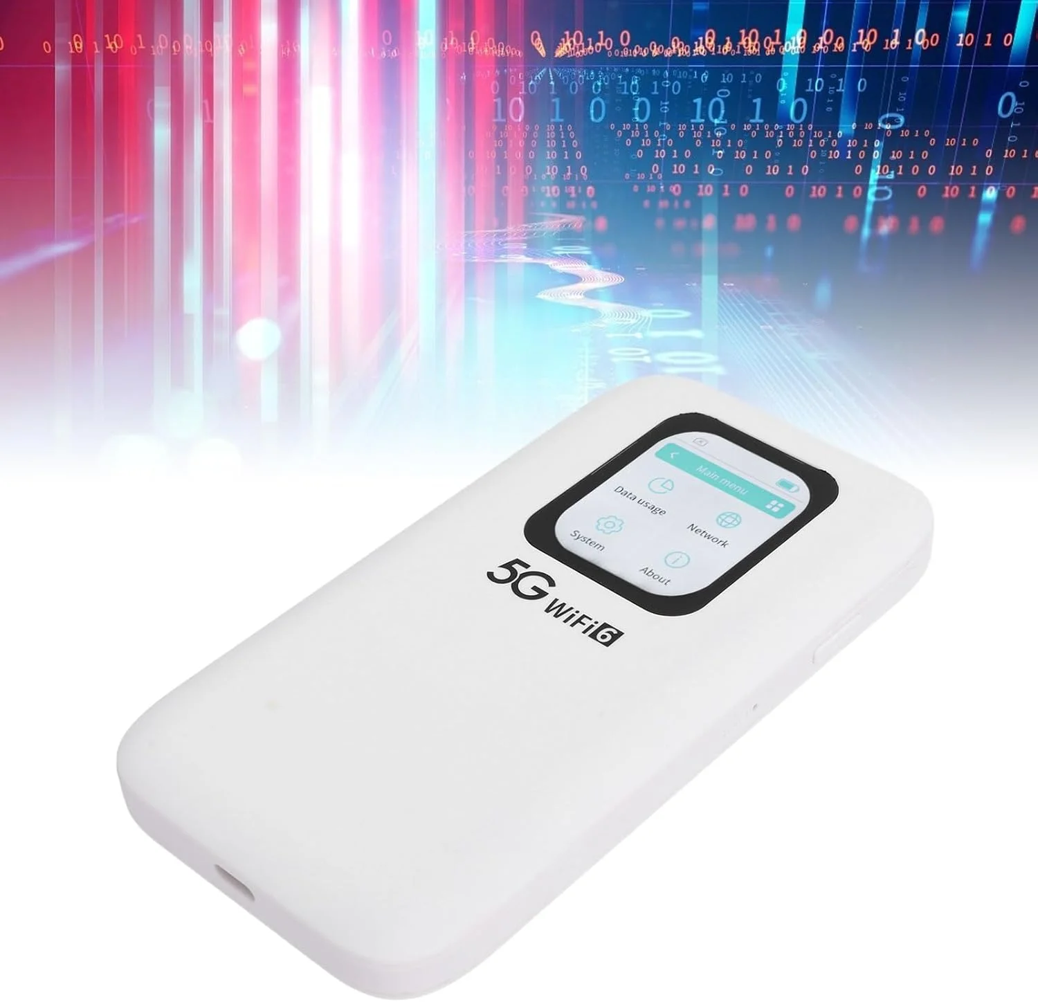 روتر وای فای 6 قابل حمل 5G - نانو سیم کارت، صفحه لمسی، طراحی IP67، پشتیبانی از 16 دستگاه، سرعت بالا و اتصال مداوم در طول روز روتر وای فای 6 قابل حمل 5G - نانو سیم کارت، صفحه لمسی، طراحی IP67، پشتیبانی از 16 دستگاه، سرعت بالا و اتصال مداوم در طول روز