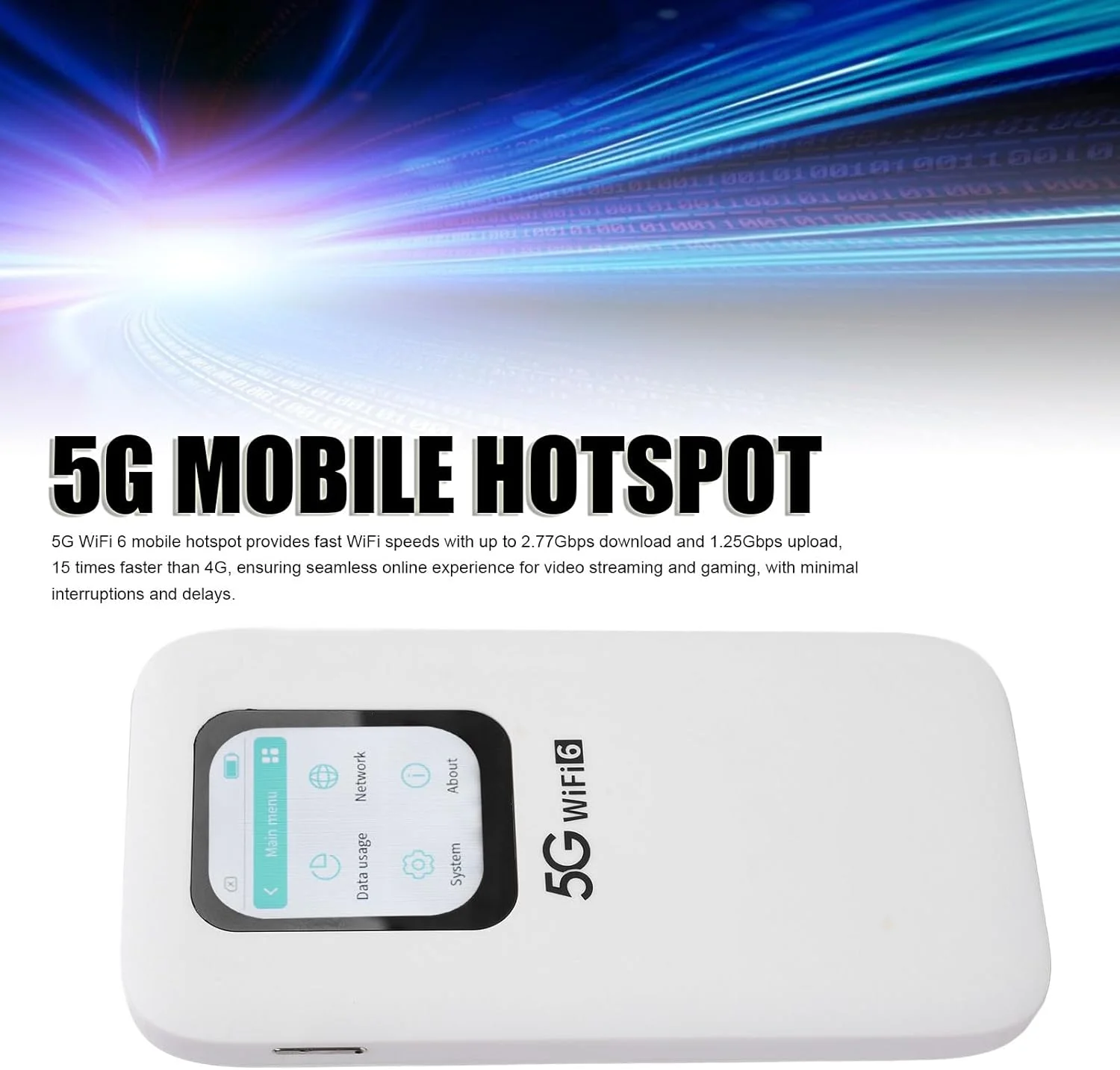 روتر وای فای 5G قابل حمل Bewinner، تا 16 دستگاه، سرعت بالا، اتصال مداوم، طراحی تقویت شده IP67، نانو سیم کارت، WiFi6، صفحه نمایش لمسی 2.01 اینچی، مناسب برای مسافرت روتر وای فای 5G قابل حمل Bewinner، تا 16 دستگاه، سرعت بالا، اتصال مداوم، طراحی تقویت شده IP67، نانو سیم کارت، WiFi6، صفحه نمایش لمسی 2.01 اینچی، مناسب برای مسافرت