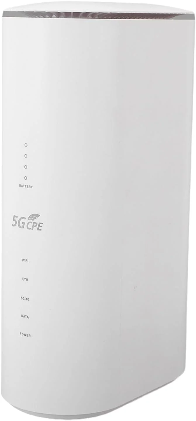 روتر 5G CPE Bewinner با اسلات سیم کارت، وای فای 6 دو بانده 1201 مگابیت بر ثانیه، 8 آنتن جهت دار 4x4 MIMO برای خانه، RV، کسب و کار، هات اسپات موبایل 32 دستگاه، سرعت گیگابیتی (پریز UK)