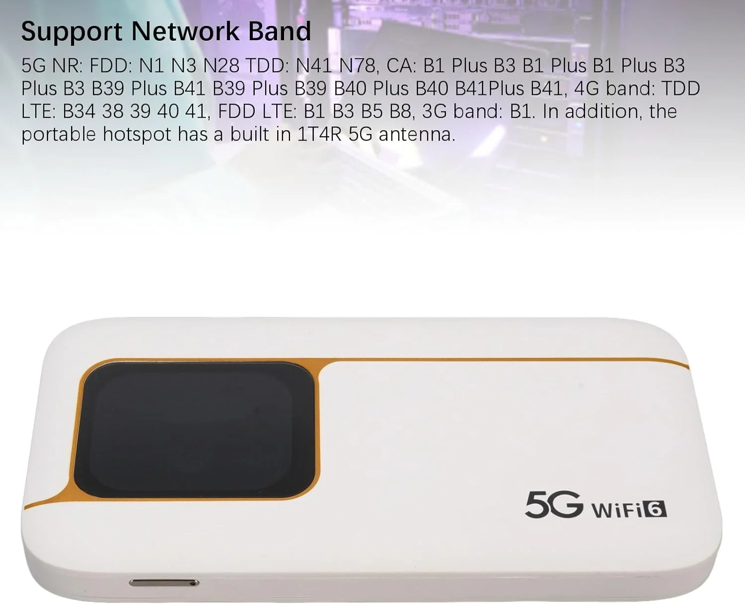 Bewinner نقطه اتصال همراه 5G، دستگاه WiFi قابل حمل با اسلات سیم کارت، ضد آب IP67 با باتری 7100mAh، روتر WiFi 6 برای مسافرت و خانه، پشتیبانی از 16 دستگاه، صفحه نمایش لمسی 2.01 اینچی Bewinner نقطه اتصال همراه 5G، دستگاه WiFi قابل حمل با اسلات سیم کارت، ضد آب IP67 با باتری 7100mAh، روتر WiFi 6 برای مسافرت و خانه، پشتیبانی از 16 دستگاه، صفحه نمایش لمسی 2.01 اینچی