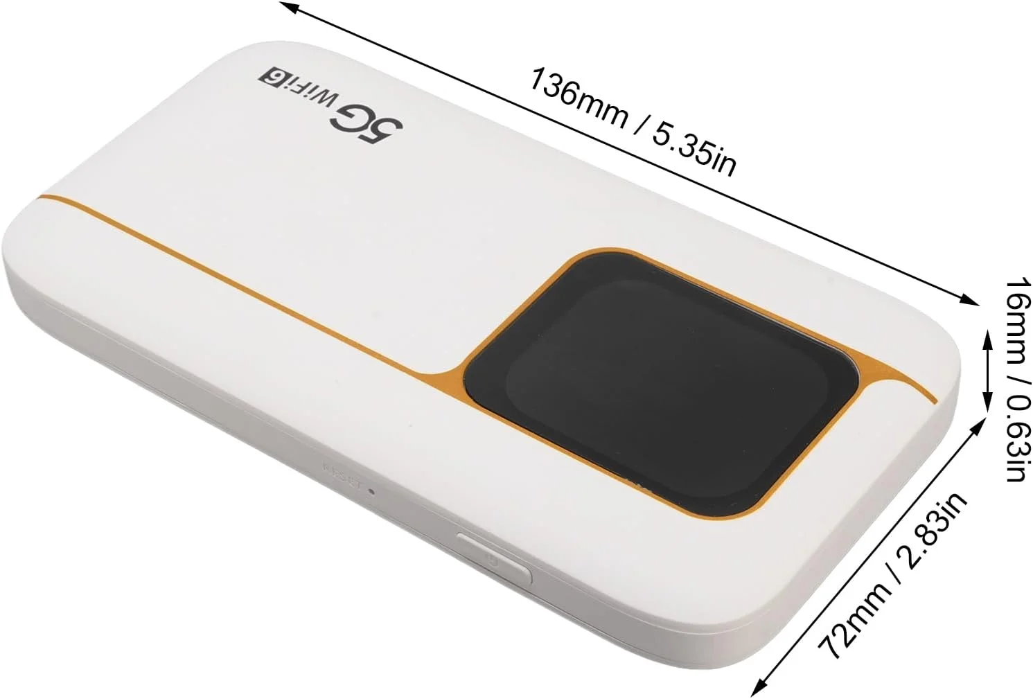 Bewinner نقطه اتصال همراه 5G، دستگاه WiFi قابل حمل با اسلات سیم کارت، ضد آب IP67 با باتری 7100mAh، روتر WiFi 6 برای مسافرت و خانه، پشتیبانی از 16 دستگاه، صفحه نمایش لمسی 2.01 اینچی Bewinner نقطه اتصال همراه 5G، دستگاه WiFi قابل حمل با اسلات سیم کارت، ضد آب IP67 با باتری 7100mAh، روتر WiFi 6 برای مسافرت و خانه، پشتیبانی از 16 دستگاه، صفحه نمایش لمسی 2.01 اینچی