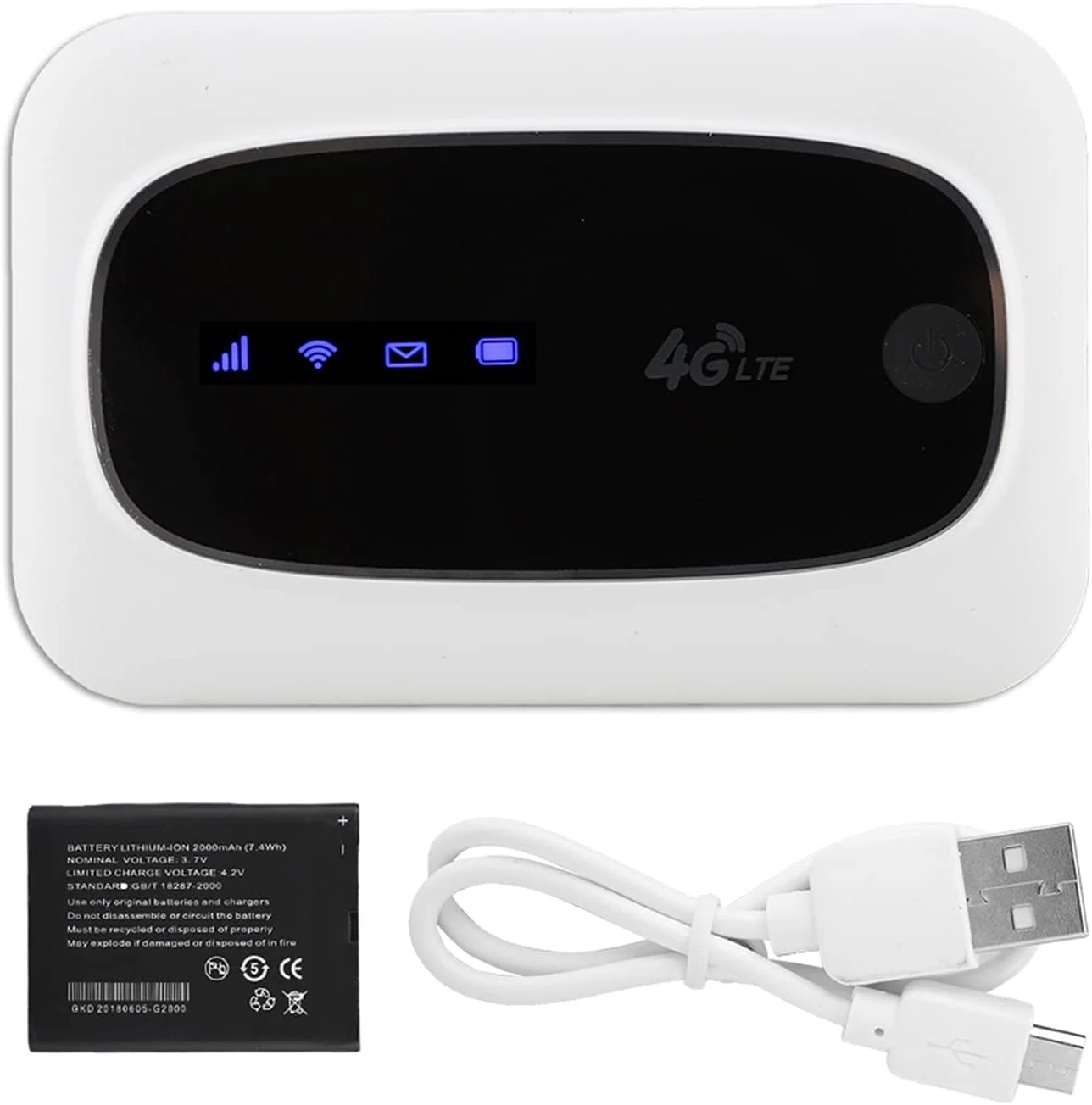 مودم وای فای همراه Bewinner، روتر قابل حمل هات اسپات 4G، مودم وای فای بی سیم موبایل برای اروپا و آسیا (سفید) مودم وای فای همراه Bewinner، روتر قابل حمل هات اسپات 4G، مودم وای فای بی سیم موبایل برای اروپا و آسیا (سفید)