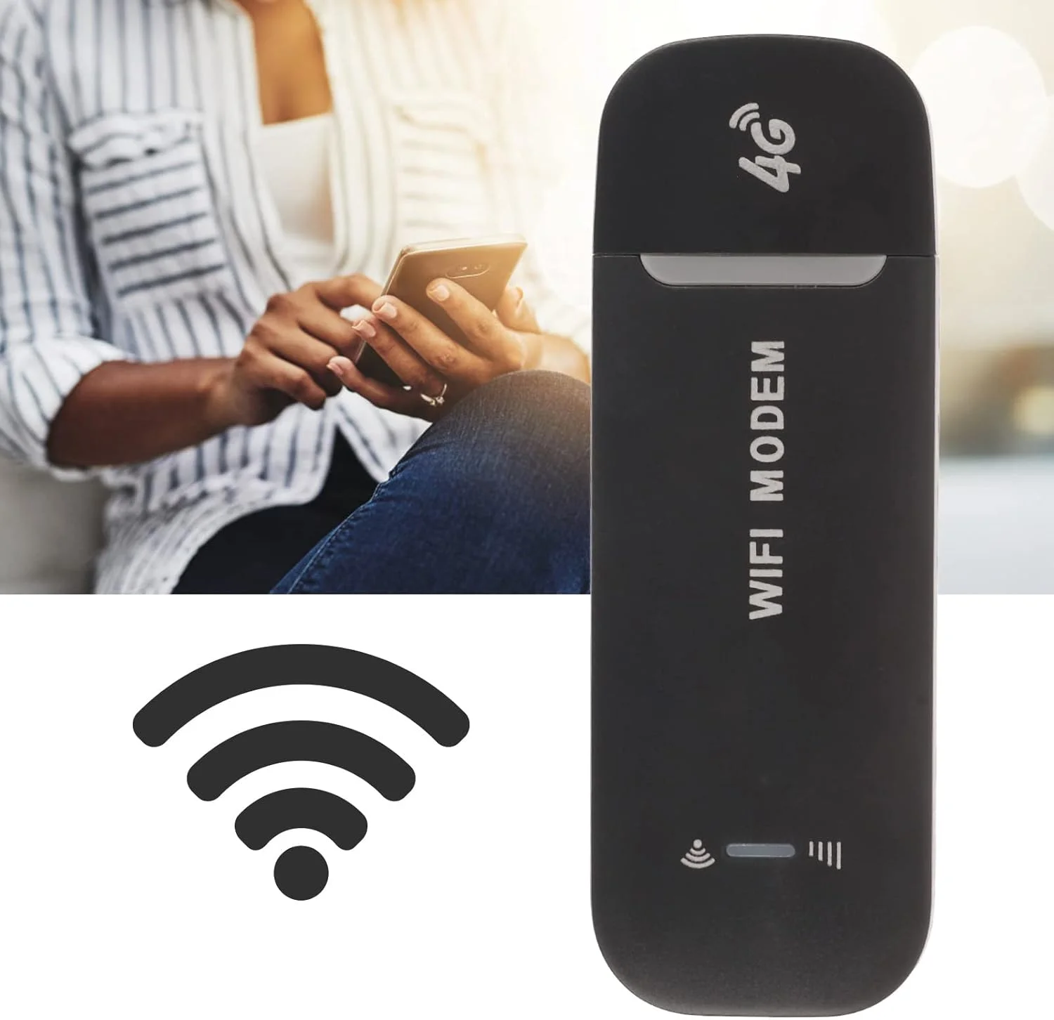 Bewinner نقطه اتصال وای فای همراه جیبی، روتر USB قابل حمل 4G LTE آنلاک شده با اسلات سیم کارت، روتر بی سیم کوچک برای مسافرت، پشتیبانی از B1/3/5، اتصال تا 10 دستگاه Bewinner نقطه اتصال وای فای همراه جیبی، روتر USB قابل حمل 4G LTE آنلاک شده با اسلات سیم کارت، روتر بی سیم کوچک برای مسافرت، پشتیبانی از B1/3/5، اتصال تا 10 دستگاه