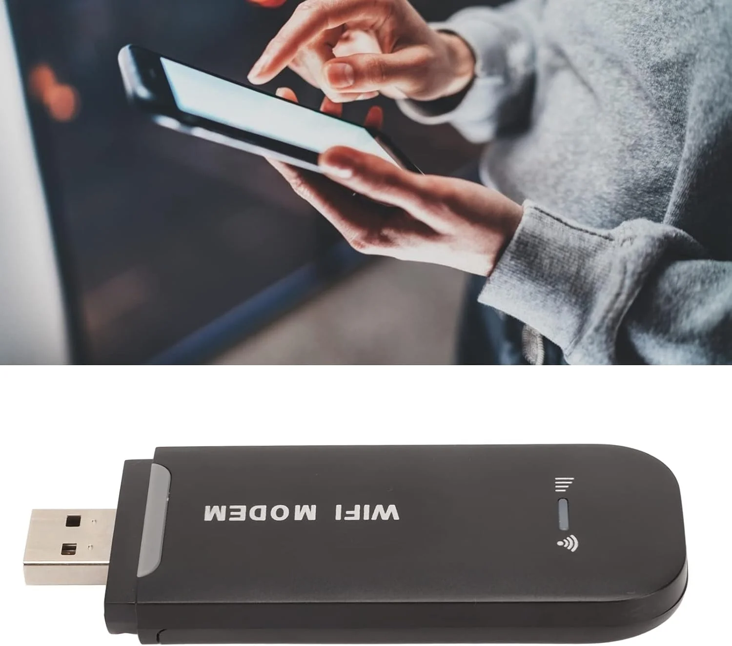 Bewinner نقطه اتصال وای فای همراه جیبی، روتر USB قابل حمل 4G LTE آنلاک شده با اسلات سیم کارت، روتر بی سیم کوچک برای مسافرت، پشتیبانی از B1/3/5، اتصال تا 10 دستگاه Bewinner نقطه اتصال وای فای همراه جیبی، روتر USB قابل حمل 4G LTE آنلاک شده با اسلات سیم کارت، روتر بی سیم کوچک برای مسافرت، پشتیبانی از B1/3/5، اتصال تا 10 دستگاه