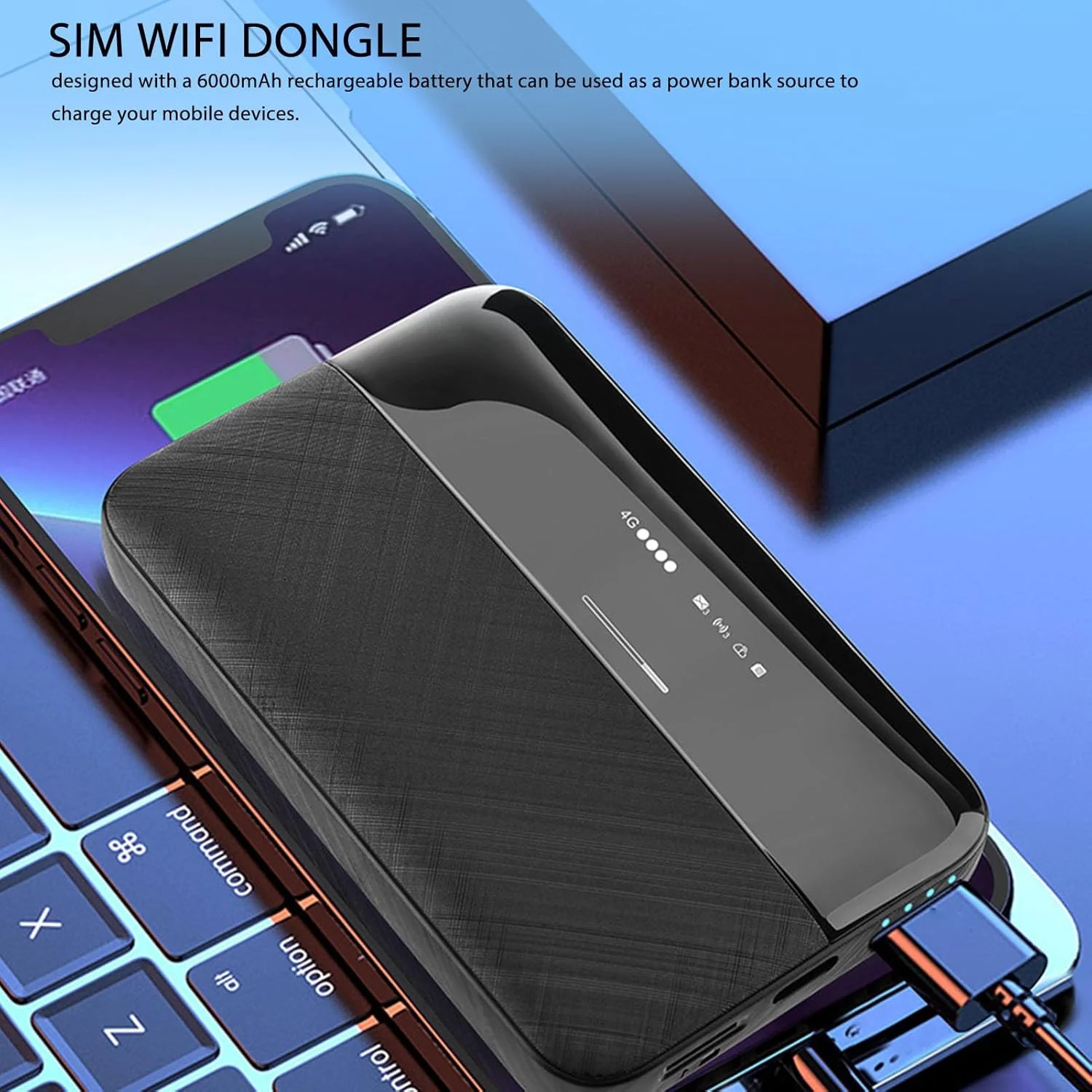 Bewinner 4G LTE WiFi هات اسپات موبایل برای مسافرت، روتر وای فای قابل حمل 300 مگابیت بر ثانیه با اسلات سیم کارت، وای فای جیبی با باتری 6000 میلی آمپر ساعتی، پشتیبانی تا 10 دستگاه وای فای Bewinner 4G LTE WiFi هات اسپات موبایل برای مسافرت، روتر وای فای قابل حمل 300 مگابیت بر ثانیه با اسلات سیم کارت، وای فای جیبی با باتری 6000 میلی آمپر ساعتی، پشتیبانی تا 10 دستگاه وای فای
