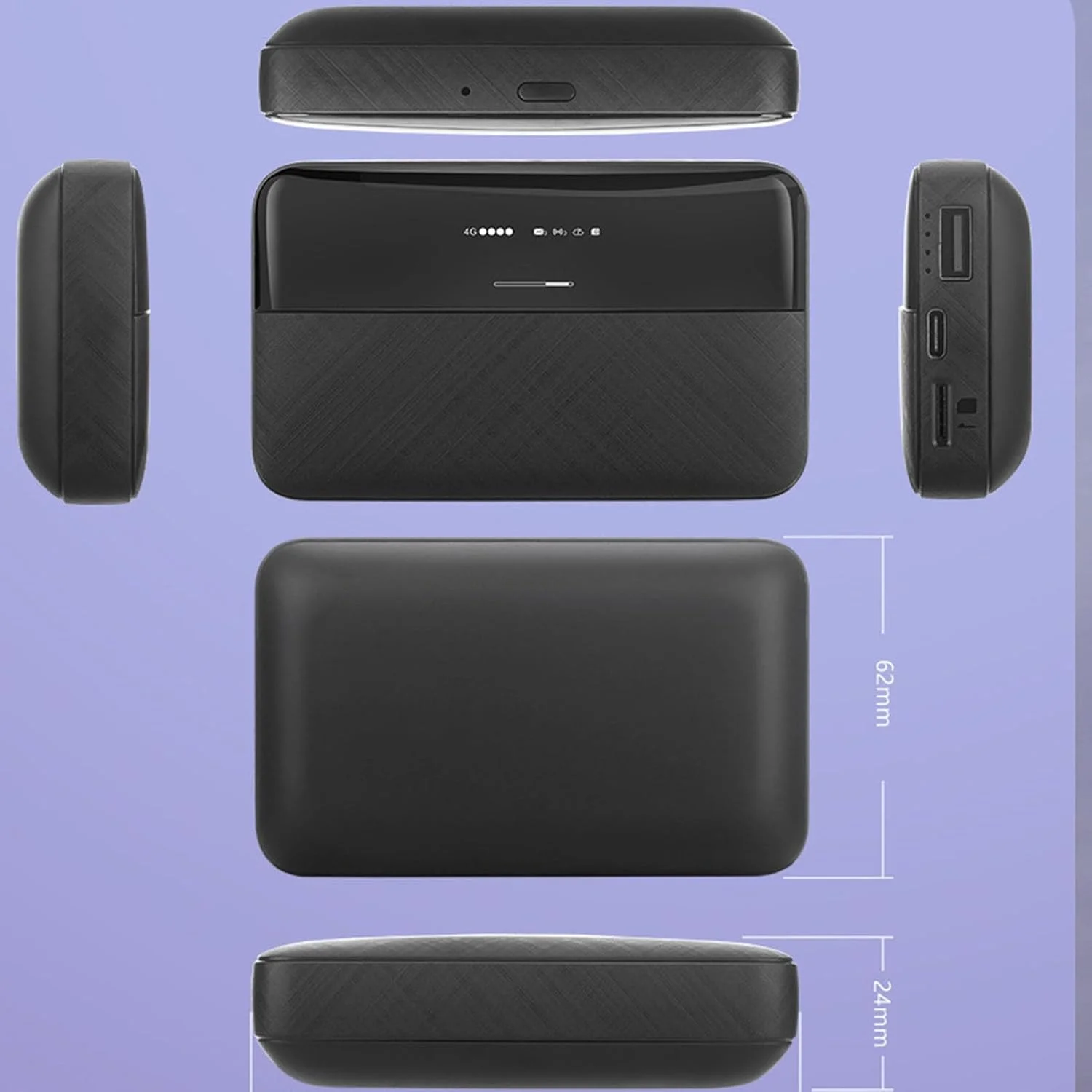 Bewinner 4G LTE WiFi هات اسپات موبایل برای مسافرت، روتر وای فای قابل حمل 300 مگابیت بر ثانیه با اسلات سیم کارت، وای فای جیبی با باتری 6000 میلی آمپر ساعتی، پشتیبانی تا 10 دستگاه وای فای Bewinner 4G LTE WiFi هات اسپات موبایل برای مسافرت، روتر وای فای قابل حمل 300 مگابیت بر ثانیه با اسلات سیم کارت، وای فای جیبی با باتری 6000 میلی آمپر ساعتی، پشتیبانی تا 10 دستگاه وای فای