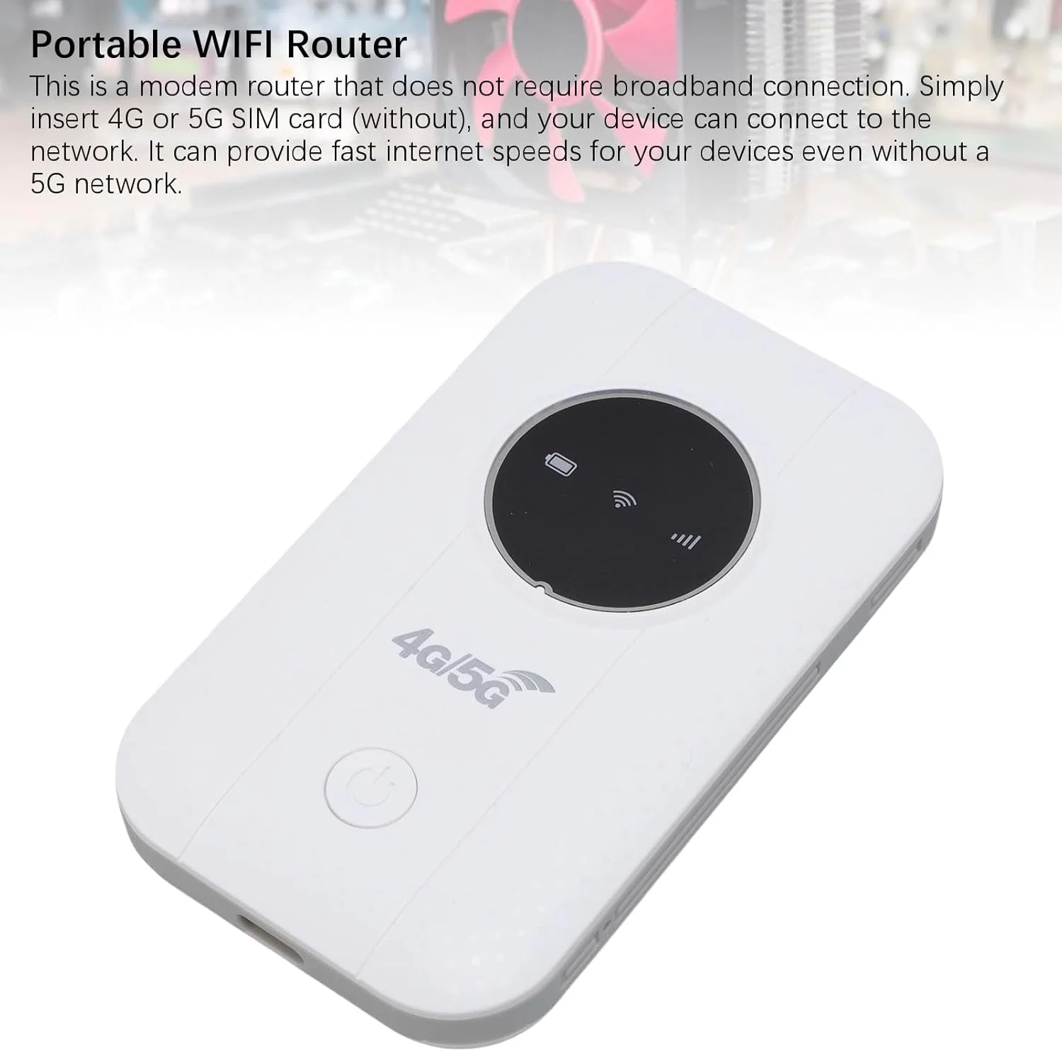 Bewinner 4G 5G WiFi هات اسپات موبایل، روتر موبایل پرسرعت 300 مگابیت بر ثانیه با سیم کارت، هات اسپات قابل حمل مسافرتی پلاگ اند پلی، پشتیبانی از 10 دستگاه، برای مسافرت، سفرهای کاری، کمپینگ Bewinner 4G 5G WiFi هات اسپات موبایل، روتر موبایل پرسرعت 300 مگابیت بر ثانیه با سیم کارت، هات اسپات قابل حمل مسافرتی پلاگ اند پلی، پشتیبانی از 10 دستگاه، برای مسافرت، سفرهای کاری، کمپینگ