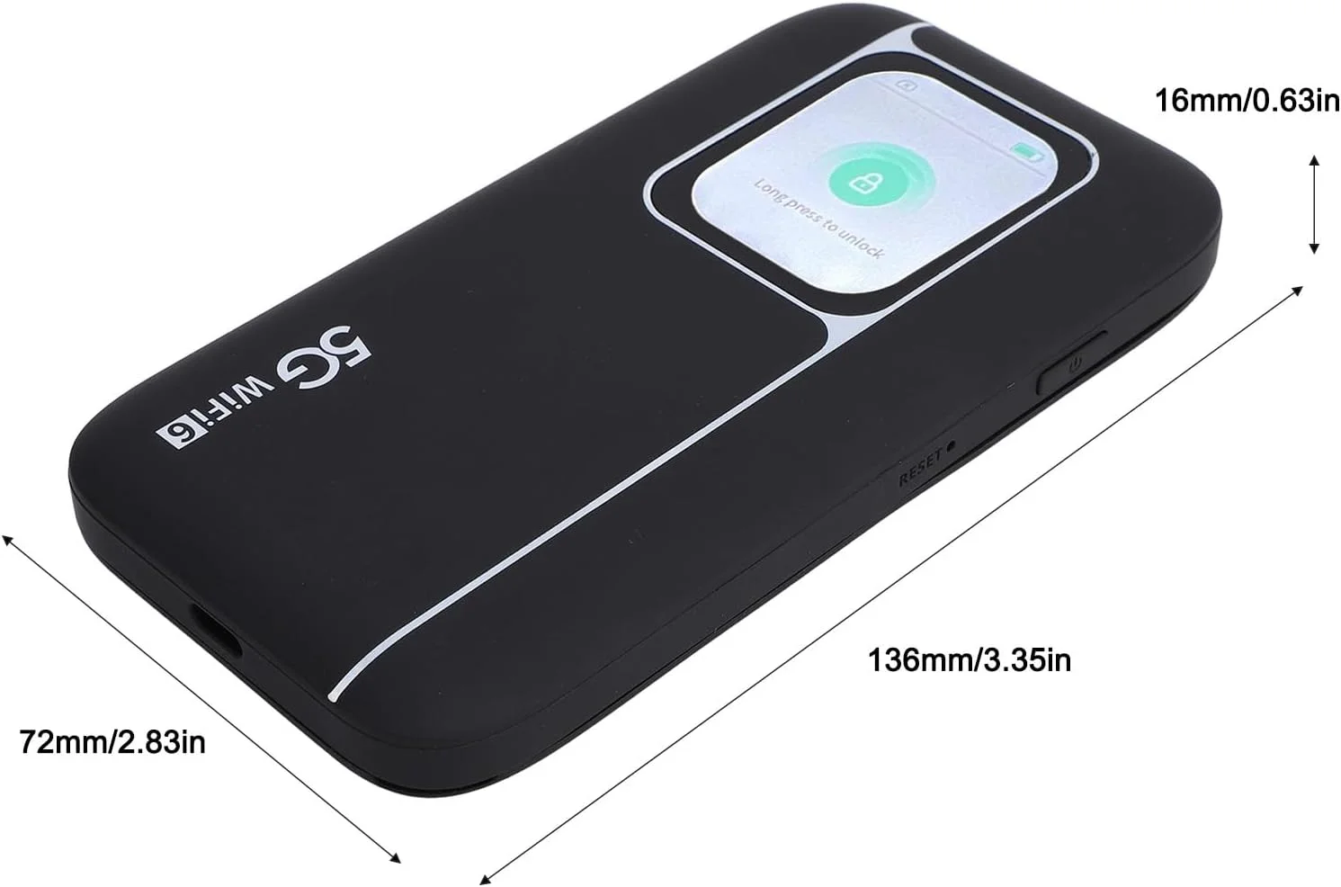 مودم روتر بیسیم 5G Bewinner، هاتاسپات موبایل وایفای 6 قابل حمل 5G، دستگاه وایفای قابل حمل برای مسافرت، دستگاه هاتاسپات موبایل فوقالعاده پرسرعت با اسلات سیمکارت، پشتیبانی از 16 دستگاه، 7100mAh مودم روتر بیسیم 5G Bewinner، هاتاسپات موبایل وایفای 6 قابل حمل 5G، دستگاه وایفای قابل حمل برای مسافرت، دستگاه هاتاسپات موبایل فوقالعاده پرسرعت با اسلات سیمکارت، پشتیبانی از 16 دستگاه، 7100mAh