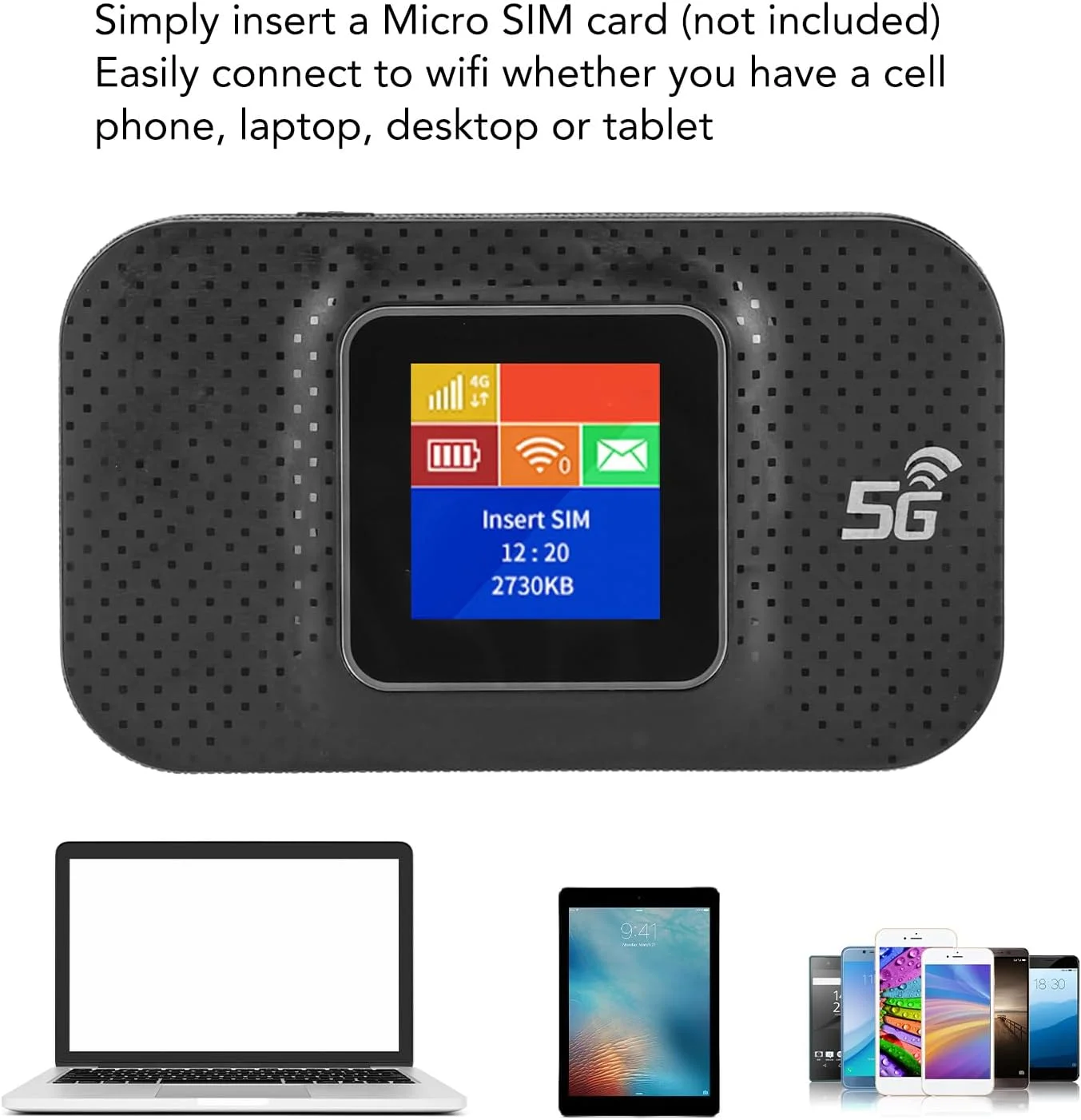 مودم وای فای همراه 4G Bewinner، روتر وای فای مسافرتی قابل حمل با اسلات کارت میکرو سیم، روتر هات اسپات بی سیم آنلاک شده برای سفر خانگی، 10 دستگاه متصل، باتری 3650 میلی آمپر ساعتی مودم وای فای همراه 4G Bewinner، روتر وای فای مسافرتی قابل حمل با اسلات کارت میکرو سیم، روتر هات اسپات بی سیم آنلاک شده برای سفر خانگی، 10 دستگاه متصل، باتری 3650 میلی آمپر ساعتی
