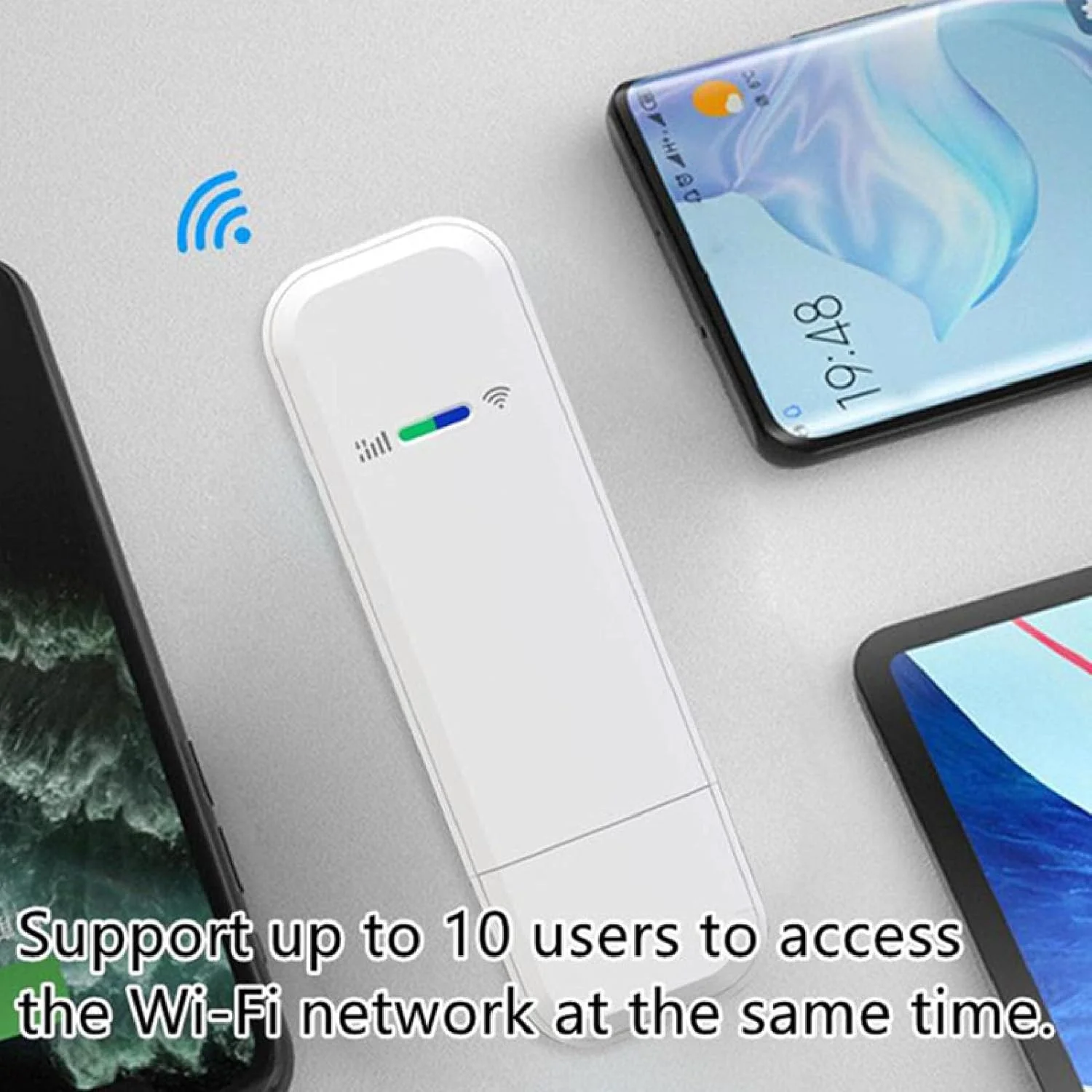 مودم وای فای USB 4G LTE Bewinner با اسلات سیم کارت، هات اسپات موبایل جیبی، اتصالات اینترنت شبکه بی سیم، روتر هوشمند، روتر وای فای 4G 150Mbps، پشتیبانی از 10 کاربر (نسخه مودم وای فای USB 4G LTE Bewinner با اسلات سیم کارت، هات اسپات موبایل جیبی، اتصالات اینترنت شبکه بی سیم، روتر هوشمند، روتر وای فای 4G 150Mbps، پشتیبانی از 10 کاربر (نسخه