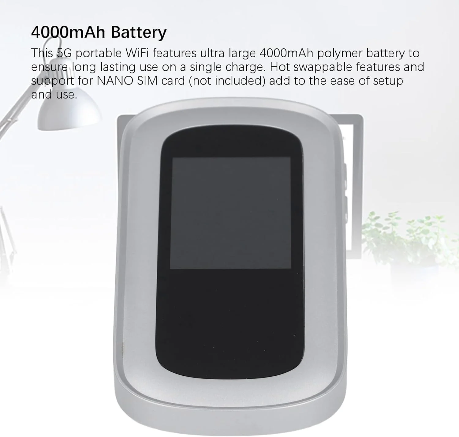 هات اسپات موبایل Bewinner 5G WiFi 6، روتر 5G با اسلات سیم کارت، 16 دستگاه متصل، باتری 4000mAh، سرعت دانلود 2.77Gbps و آپلود 1.25Gbps، دستگاه WiFi قابل حمل برای مسافرت هات اسپات موبایل Bewinner 5G WiFi 6، روتر 5G با اسلات سیم کارت، 16 دستگاه متصل، باتری 4000mAh، سرعت دانلود 2.77Gbps و آپلود 1.25Gbps، دستگاه WiFi قابل حمل برای مسافرت