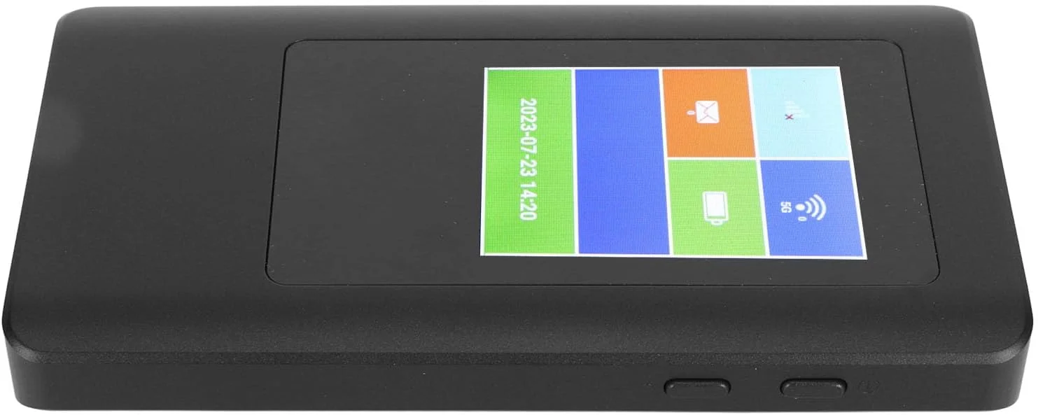 روتر وای فای موبایل 5G Bewinner، هات اسپات دو بانده 2.4G/5.8G، روتر بی سیم صفحه نمایش 2.4 اینچی، دستگاه مسافرتی قابل حمل برای تعطیلات، کمپینگ و گردهمایی روتر وای فای موبایل 5G Bewinner، هات اسپات دو بانده 2.4G/5.8G، روتر بی سیم صفحه نمایش 2.4 اینچی، دستگاه مسافرتی قابل حمل برای تعطیلات، کمپینگ و گردهمایی