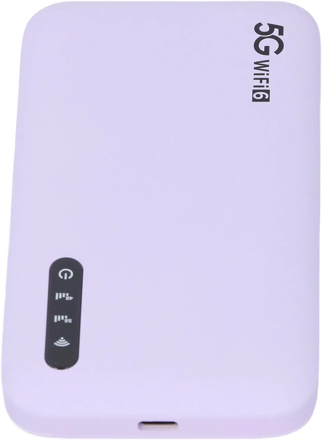 مودم روتر وای فای 6 قابل حمل 5G Bewinner با اسلات نانو سیم کارت - مودم بی سیم مسافرتی پشتیبانی از 16 دستگاه، باتری 6100 میلی آمپر ساعتی، دو باند 2.4/5.8 گیگاهرتز، IP67، بنفش