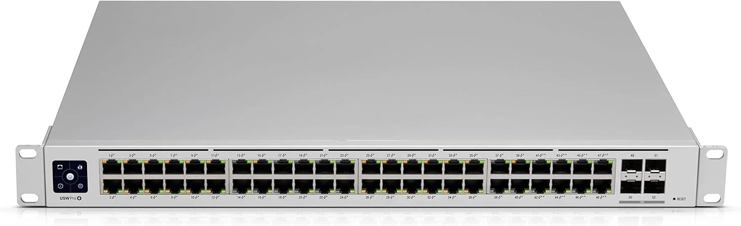 سوییچ اترنت گیگابیتی مدیریتی لایه 2/3 یوبیکوئیتی نتورکس UniFi Pro با 48 پورت (PoE) سوییچ اترنت گیگابیتی مدیریتی لایه 2/3 یوبیکوئیتی نتورکس UniFi Pro با 48 پورت (PoE)