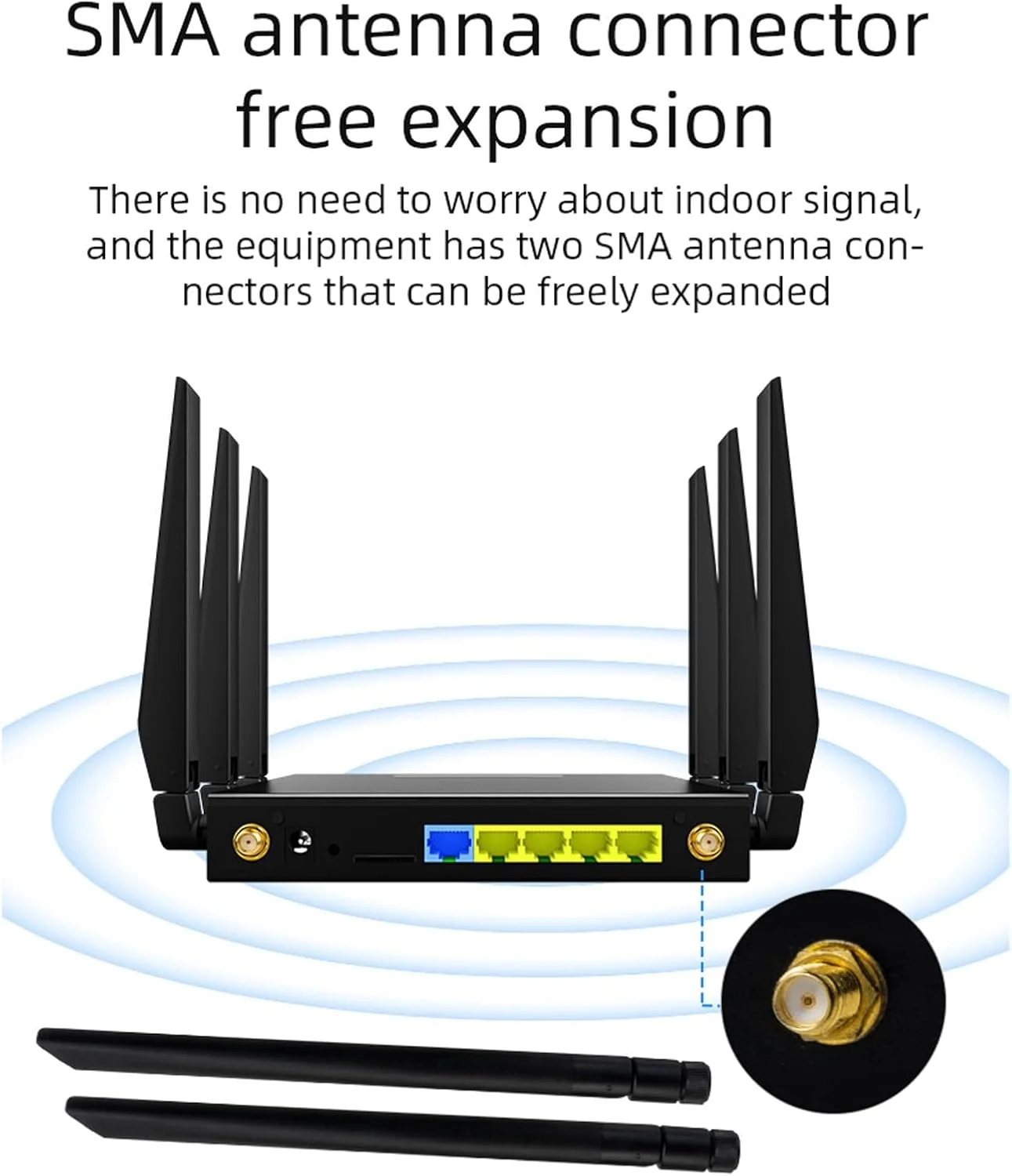 روتر وای فای 5G Bewinner با اسلات سیم کارت، مودم 5G بی سیم روتر CPE با سرعت 1000 مگابیت بر ثانیه، روتر وای فای 6 شبکه - دو بانده 2.4G+5.8G، 8 آنتن، برای خاورمیانه آسیا روتر وای فای 5G Bewinner با اسلات سیم کارت، مودم 5G بی سیم روتر CPE با سرعت 1000 مگابیت بر ثانیه، روتر وای فای 6 شبکه - دو بانده 2.4G+5.8G، 8 آنتن، برای خاورمیانه آسیا