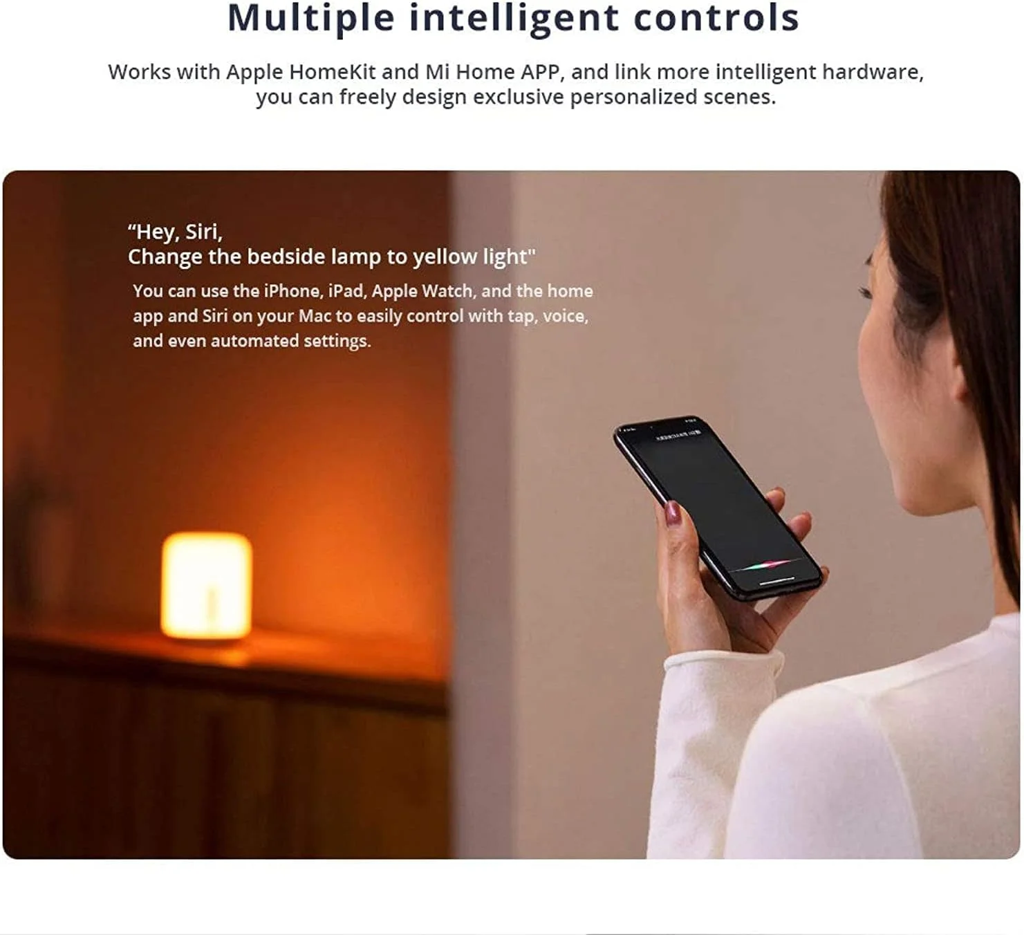 چراغ خواب هوشمند شیائومی Mijia 2 کنترل صوتی لمسی کم نور شونده چراغ شب میز کنار تختی برای HomeKit Siri کنترل صوتی کار با Google Assistant Alexa چراغ خواب هوشمند شیائومی Mijia 2 کنترل صوتی لمسی کم نور شونده چراغ شب میز کنار تختی برای HomeKit Siri کنترل صوتی کار با Google Assistant Alexa