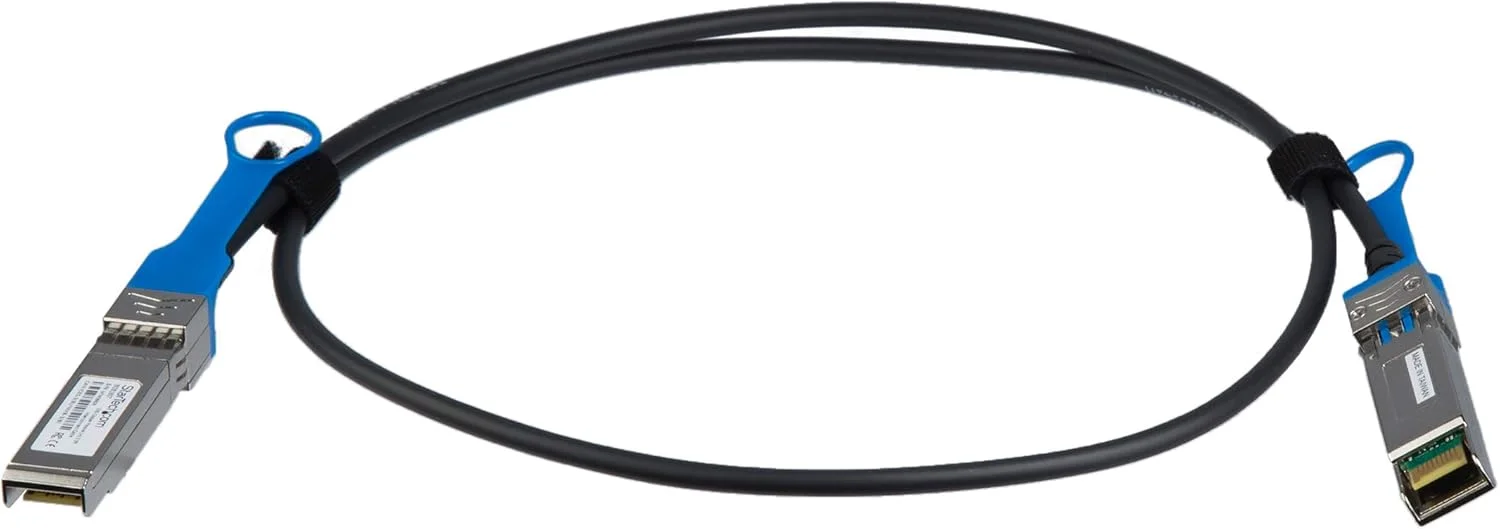 کابل Twinax SFP+ دایرکت-اتچ 1 متری سازگار با HP مدل StarTech J9281BST کابل Twinax SFP+ دایرکت-اتچ 1 متری سازگار با HP مدل StarTech J9281BST