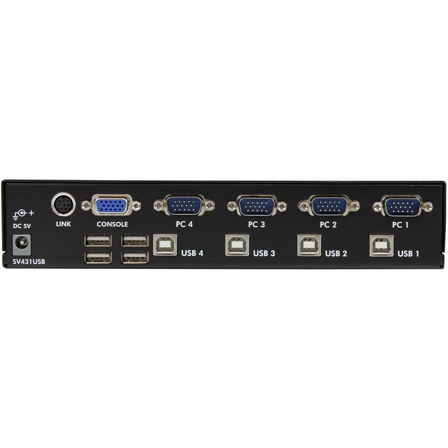 سوئیچ KVM چهار پورت VGA USB حرفه ای StarTech.com با هاب - سوئیچ KVM قابل نصب در رک 1U (SV431USB) سوئیچ KVM چهار پورت VGA USB حرفه ای StarTech.com با هاب - سوئیچ KVM قابل نصب در رک 1U (SV431USB)
