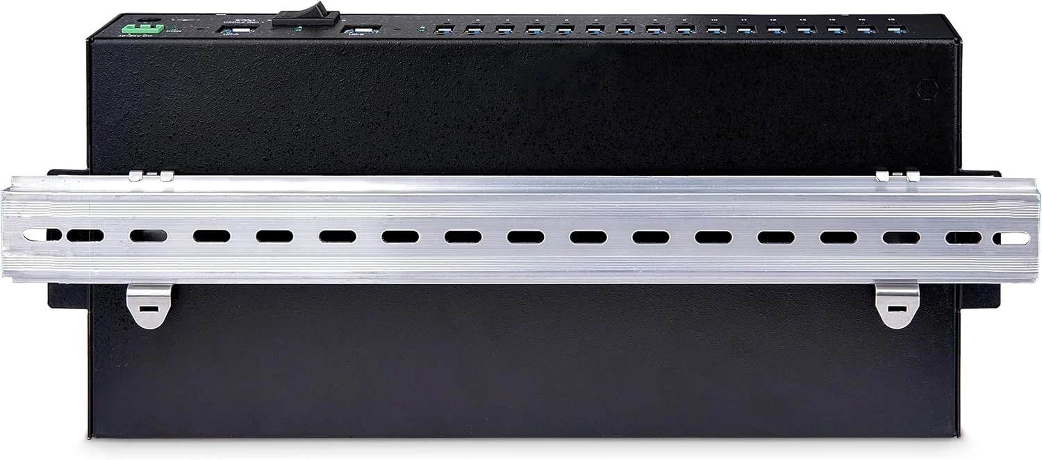 هاب صنعتی 16 پورت USB 5Gbps استار تک با آداپتور برق، فلزی، قابل نصب روی DIN/سطح/رک، هاب/سوئیچ دوگانه میزبان هاب صنعتی 16 پورت USB 5Gbps استار تک با آداپتور برق، فلزی، قابل نصب روی DIN/سطح/رک، هاب/سوئیچ دوگانه میزبان