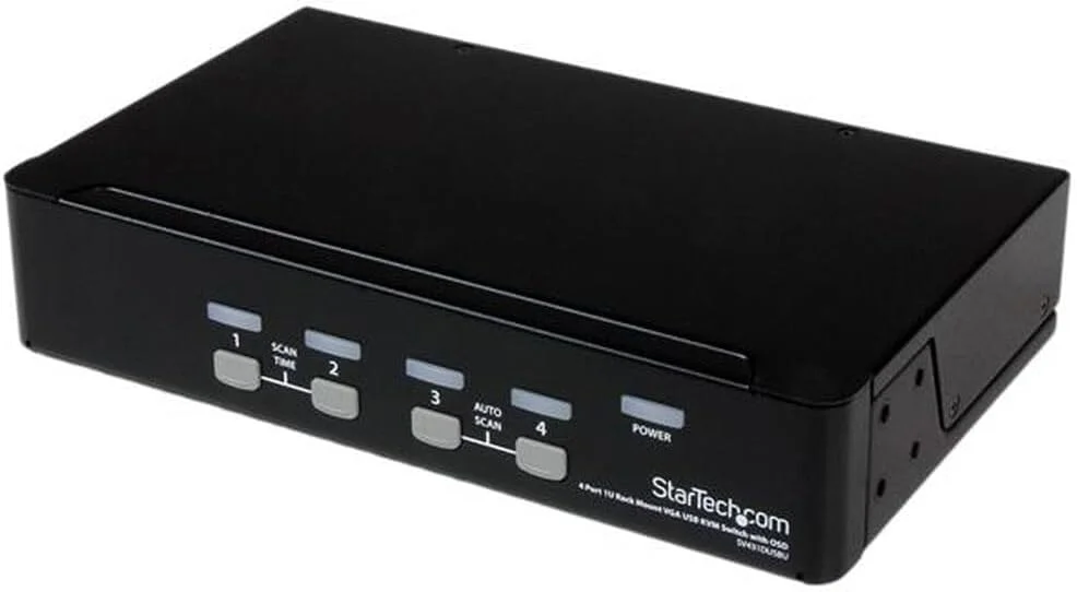 سوئیچ KVM USB چهار پورت StarTech با قابلیت نصب در رک و OSD - 1U
