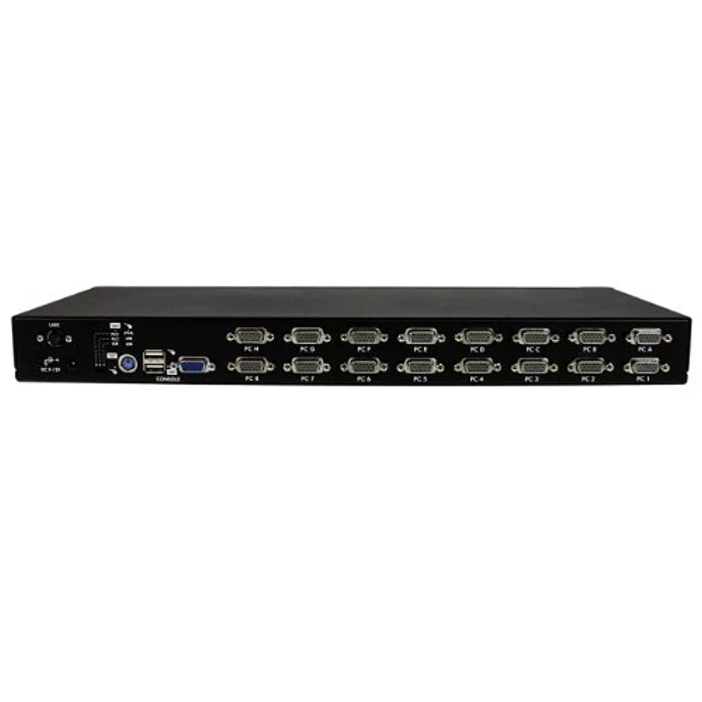 سوئیچ KVM شانزده پورت USB PS/2 رک مونت 1U استار تک مدل StarTech.com 2M03011 با OSD سوئیچ KVM شانزده پورت USB PS/2 رک مونت 1U استار تک مدل StarTech.com 2M03011 با OSD