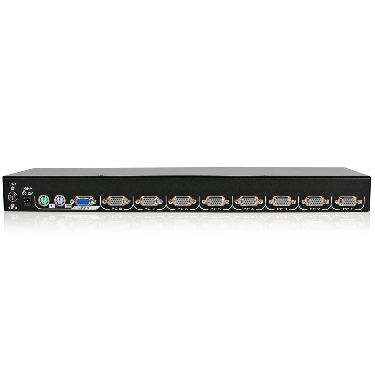 ماژول KVM هشت پورت StarTech.com برای کنسول های LCD رک مونت با کنسول PS/2 و VGA اضافی (CAB831HD)، مشکی