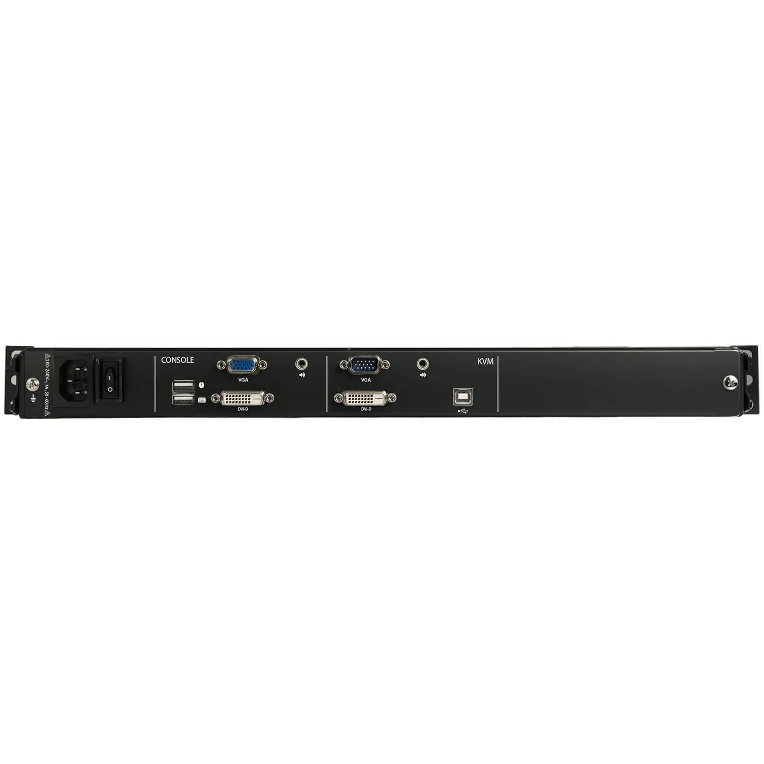 کنسول KVM رک مونت دو ریل StarTech.com HD 1080p - KVM تک پورت DVI/VGA با مانیتور LCD 17 اینچی برای رک سرور - کشوی KVM LCD 1U با تمام امکانات به همراه کابل - پشتیبانی از USB - MTBF 44230 (RKCOND17HD)