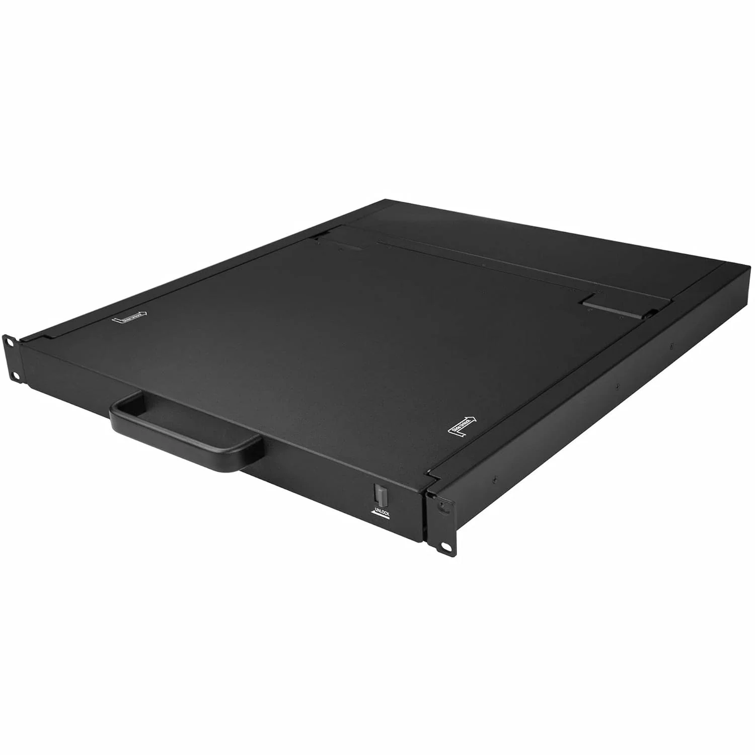کنسول KVM رک مونت StarTech.com - پورت VGA تکی با مانیتور LCD 19 اینچی برای رک سرور - کشوی KVM LCD 1U با کابل ها و سخت افزار - پشتیبانی از USB - 50000 MTBF (RKCONS1901)