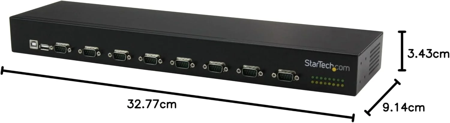 هاب USB به سریال StarTech.com - 8 پورت - حفظ پورت COM - قابل نصب در رک و زنجیره ای - هاب FTDI USB به RS232 (ICUSB23208FD)