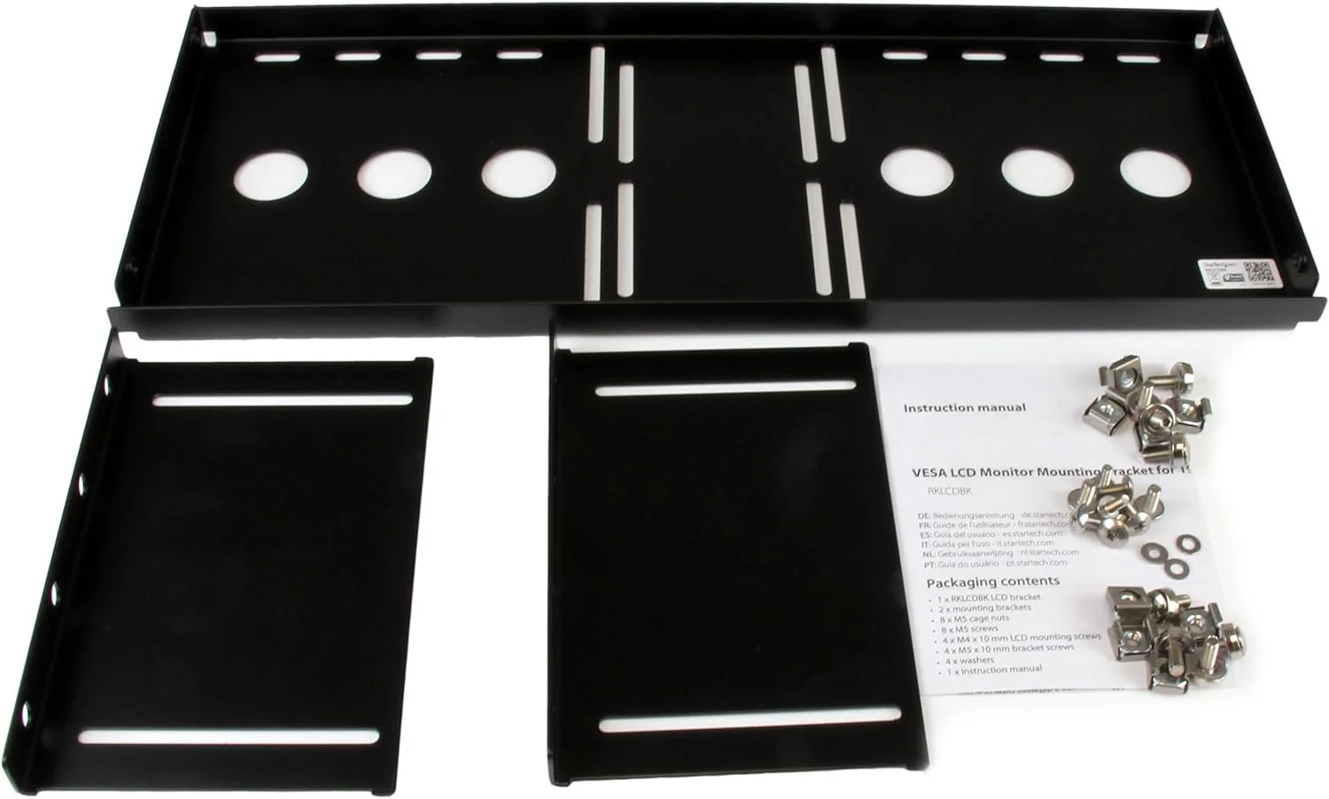 براکت نصب مانیتور LCD VESA یونیورسال 4U StarTech.com برای رک یا کابینت 19 اینچی - سازگار با TAA - براکت فولادی سرد فشرده (RKLCDBK) براکت نصب مانیتور LCD VESA یونیورسال 4U StarTech.com برای رک یا کابینت 19 اینچی - سازگار با TAA - براکت فولادی سرد فشرده (RKLCDBK)