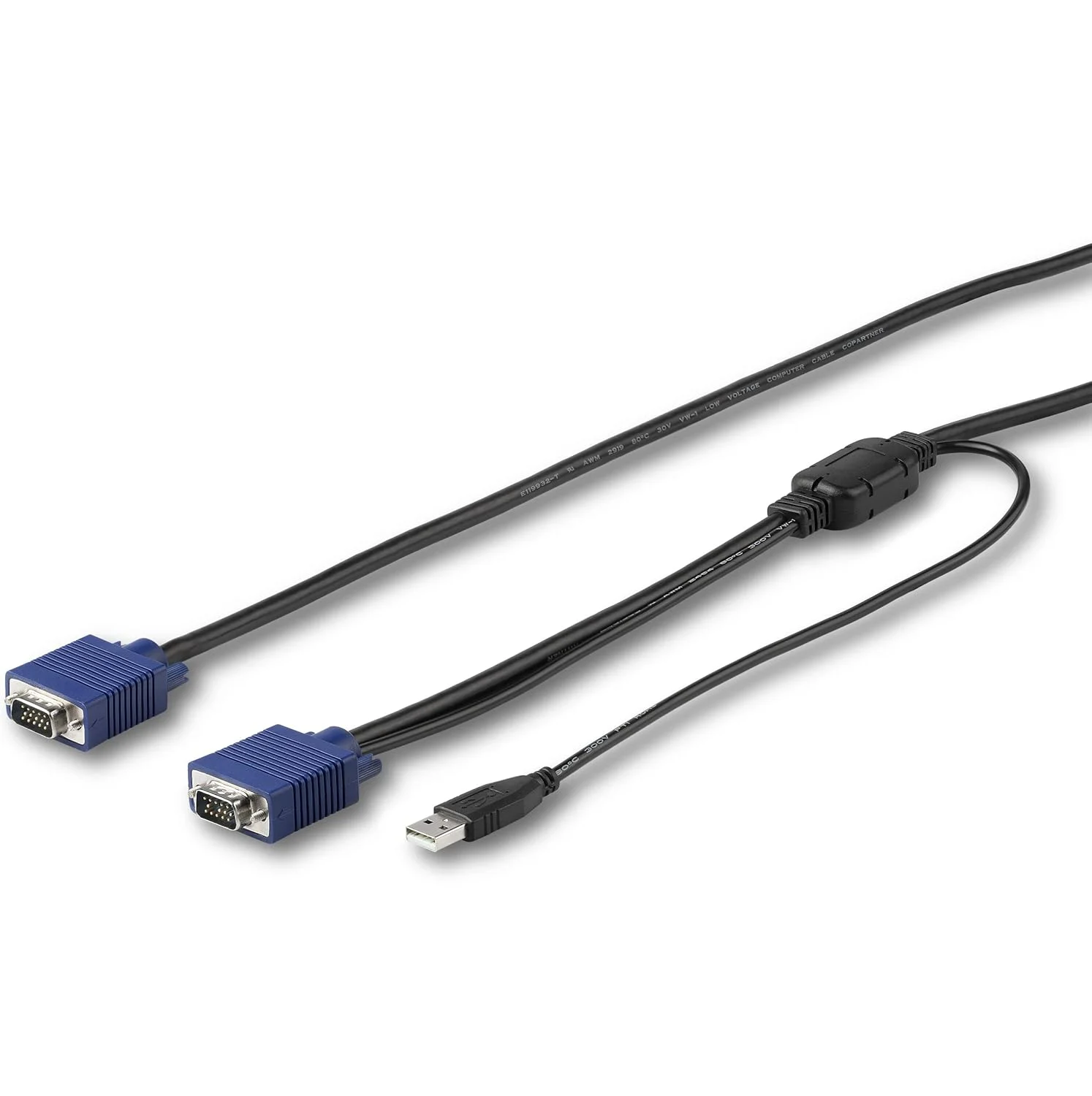 کابل KVM USB استار تک مدل RKCONSUV15 به طول 4.6 متر برای کنسول های رک مونت استار تک، کابل کنسول VGA و USB KVM