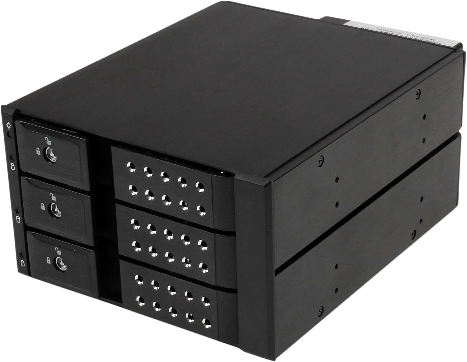 بک پلین 3-Bay هات سواپ StarTech.com برای SAS II/SATA III 3.5 اینچی - هارد دیسک 6 گیگابیت بر ثانیه - بک پلین رک موبایل بدون سینی آلومینیومی (HSB3SATSASBA)