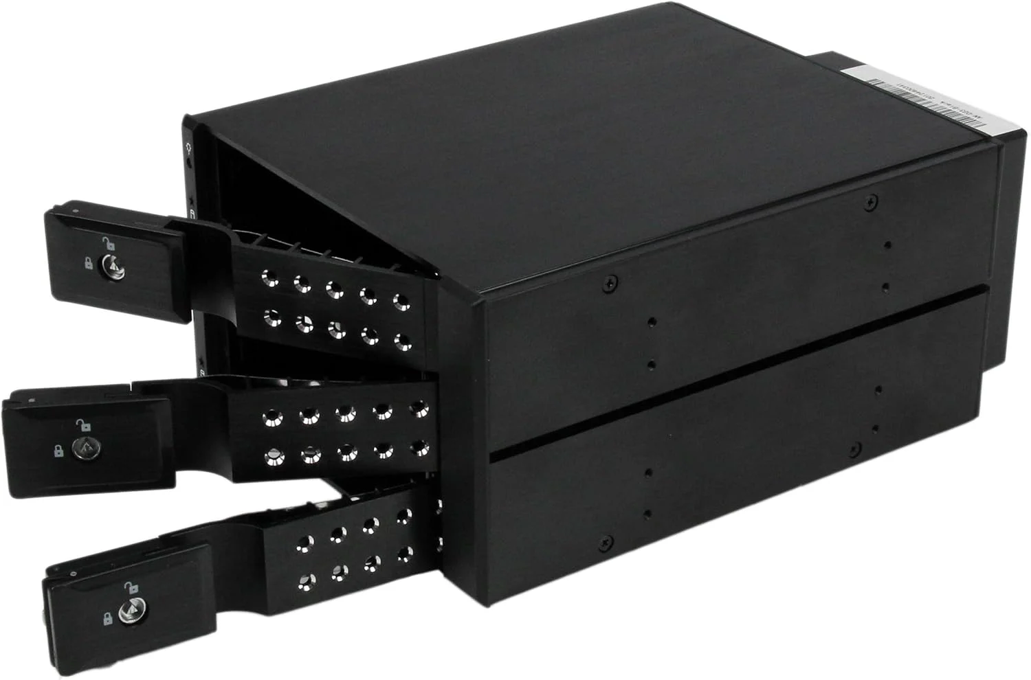 بک پلین 3-Bay هات سواپ StarTech.com برای SAS II/SATA III 3.5 اینچی - هارد دیسک 6 گیگابیت بر ثانیه - بک پلین رک موبایل بدون سینی آلومینیومی (HSB3SATSASBA)