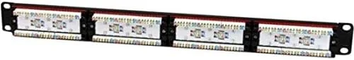 پچ پنل 24 پورت Cat 6 110 StarTech.com - پچ پنل شبکه 24 پورت - پچ پنل RJ45 اترنت 110 نوع Rack Mount 1U (C6PANEL24)