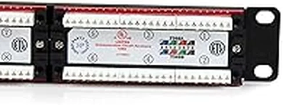 پچ پنل 24 پورت Cat 6 110 StarTech.com - پچ پنل شبکه 24 پورت - پچ پنل RJ45 اترنت 110 نوع Rack Mount 1U (C6PANEL24)