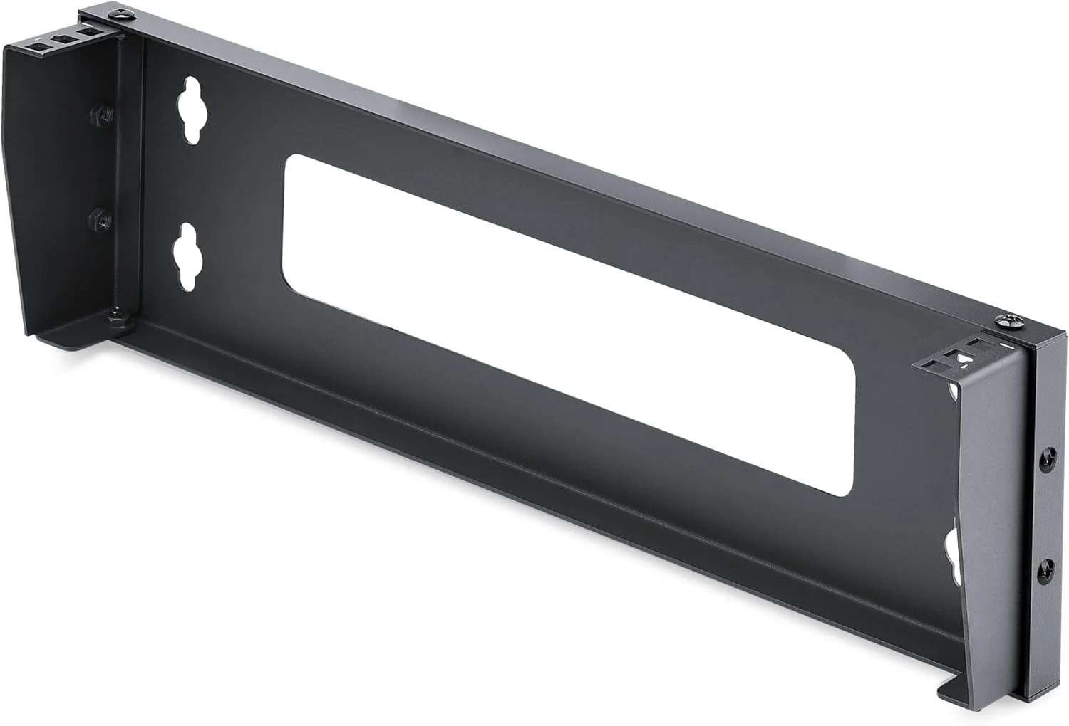 براکت دیواری عمودی 1U StarTech.com برای تجهیزات قابل نصب در رک 19 اینچی، ظرفیت 55 کیلوگرم/121 پوند، برای پچ پنل ها/سرورها