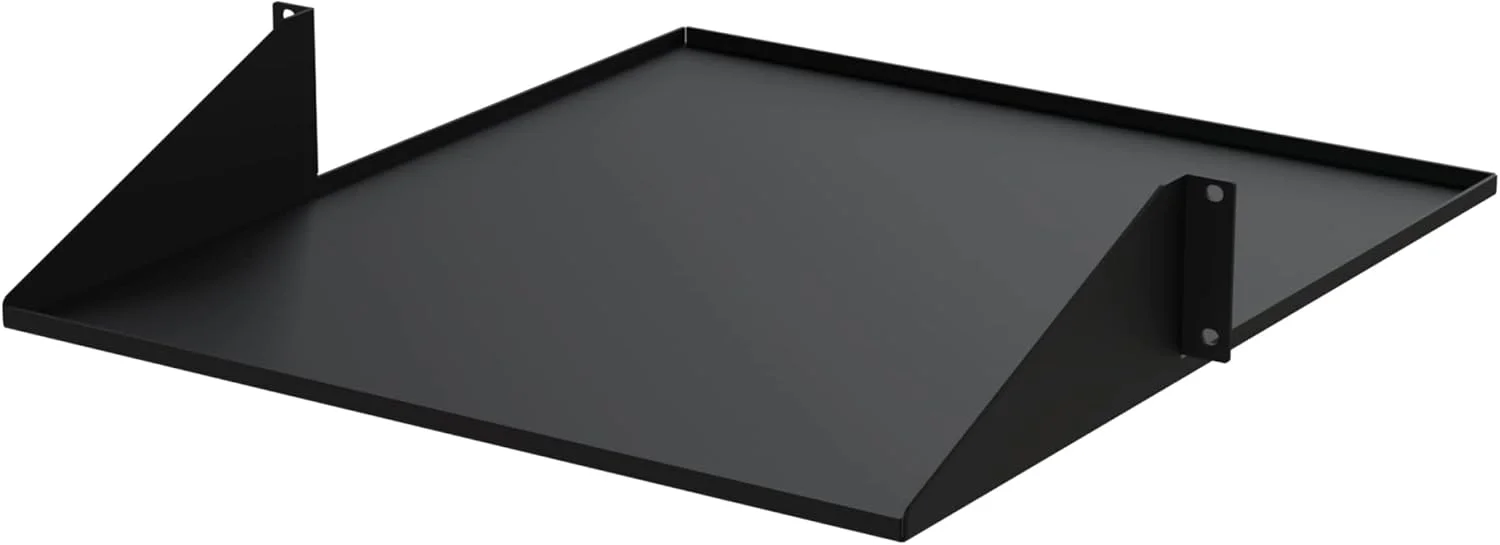 قفسه رک شبکه 2 پستی StarTech.com 2U 19 اینچی - قفسه رک کنسولی نصب مرکزی به عمق 20 اینچ برای محفظه تجهیزات AV/Data به همراه مهره و پیچ قفسی با ظرفیت وزنی 75 پوند (CABSHF2POST2)
