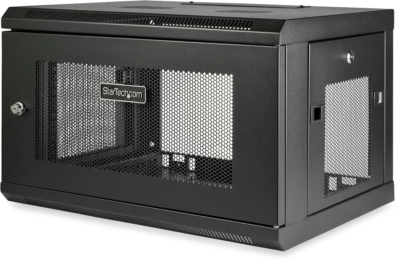 رک دیواری شبکه 6 یونیت 19 اینچی StarTech.com - عمق 15 اینچ با قفل - محفظه سوییچ IT با تهویه - رک داده تجهیزات کامپیوتر/الکترونیک با قفسه و نوار چسبی - اسمبل شده (RK616WALM)